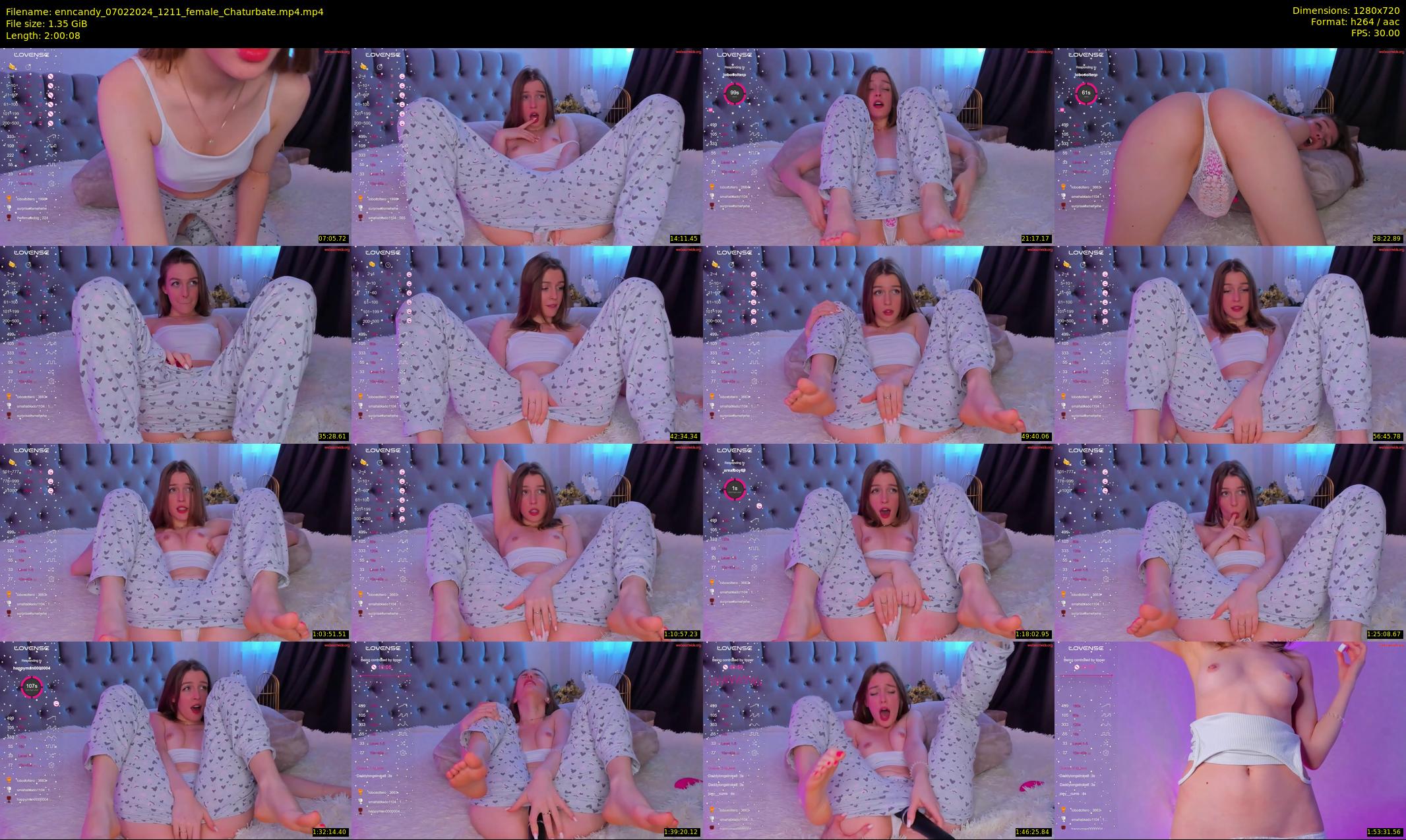 enncandy — 121 minute Chaturbate female cam show recording, 720p, Feb 7, 2024