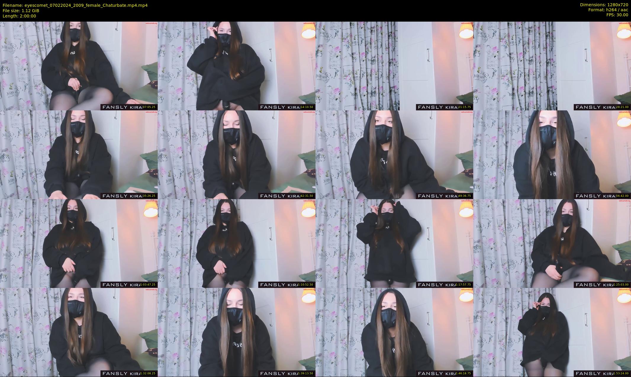 eyescomet — 120 minute Chaturbate female cam show recording, 720p, Feb 7, 2024