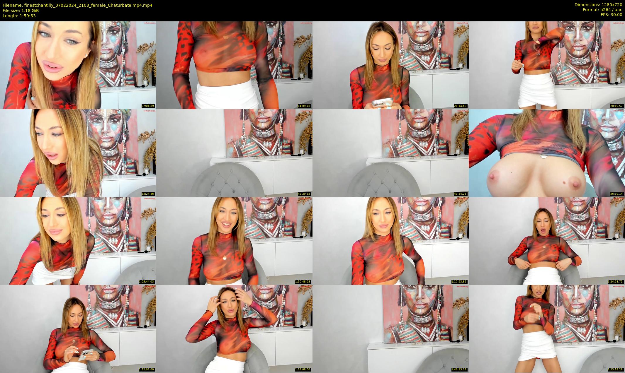 finestchantilly — 120 minute Chaturbate female cam show recording, 720p, Feb 7, 2024