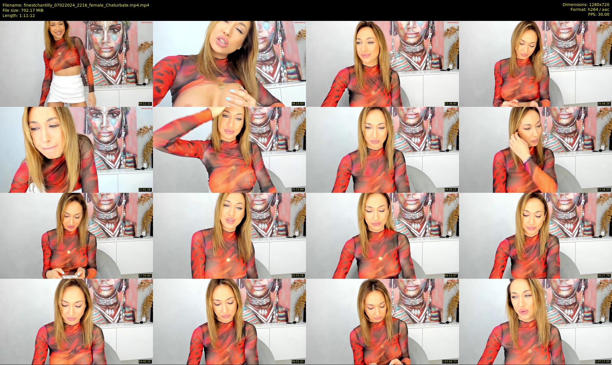 finestchantilly — 72 minute Chaturbate female cam show recording, 720p, Feb 7, 2024