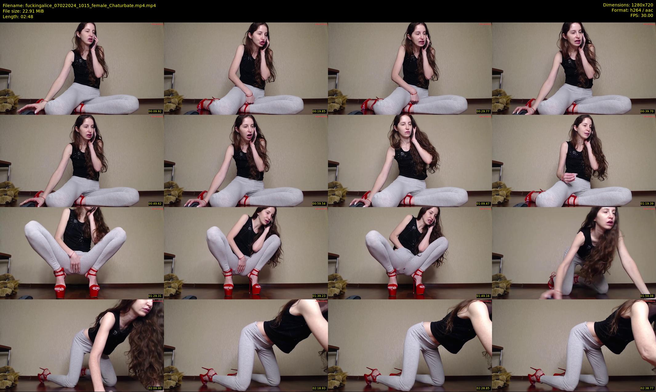 fuckingalice — 3 minute Chaturbate female cam show recording, 720p, Feb 7, 2024
