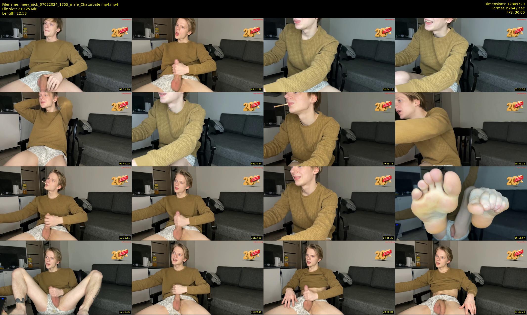 heey_nick — 23 minute Chaturbate male cam show recording, 720p, Feb 7, 2024