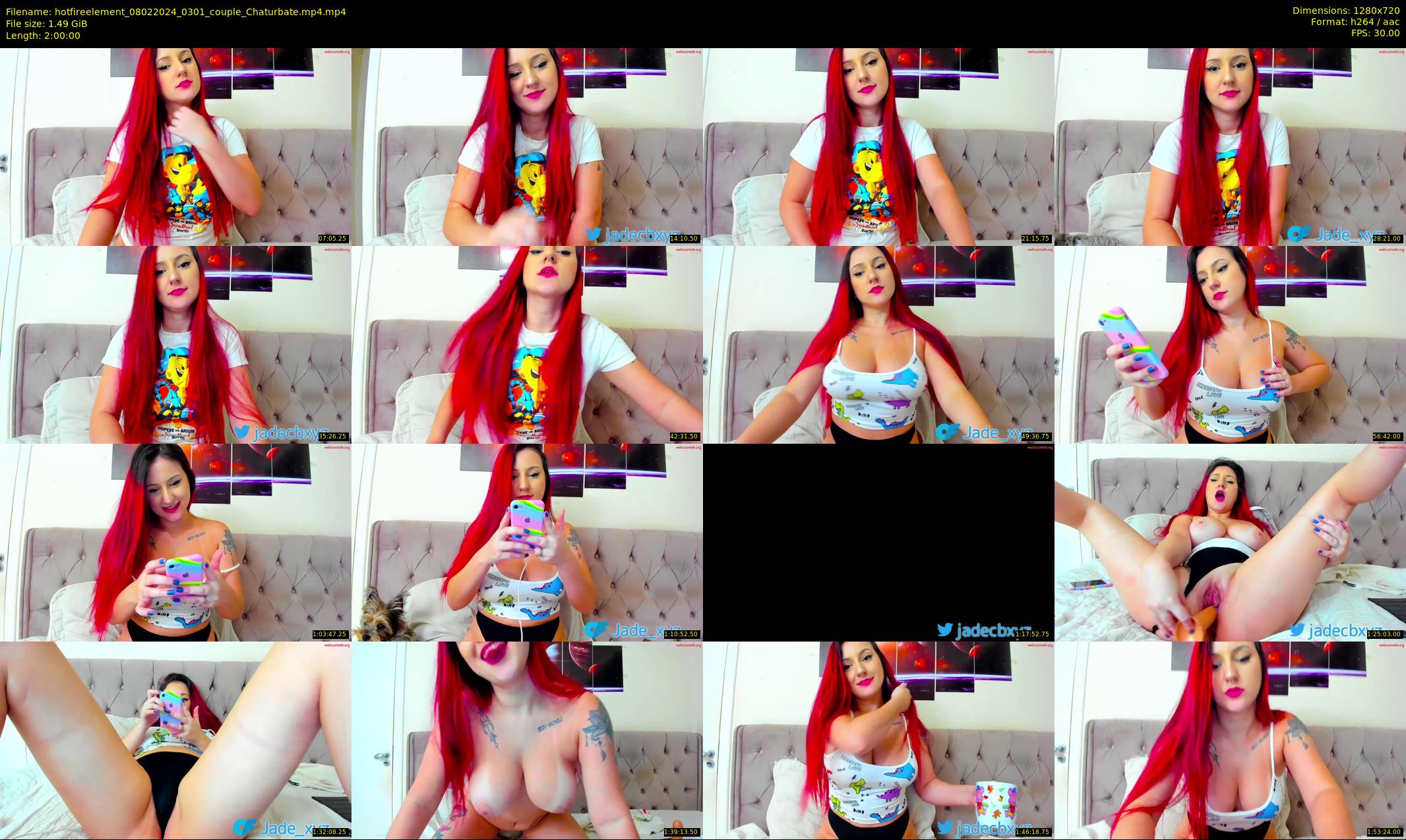 hotfireelement — 120 minute Chaturbate couple cam show recording, 720p, Feb 8, 2024