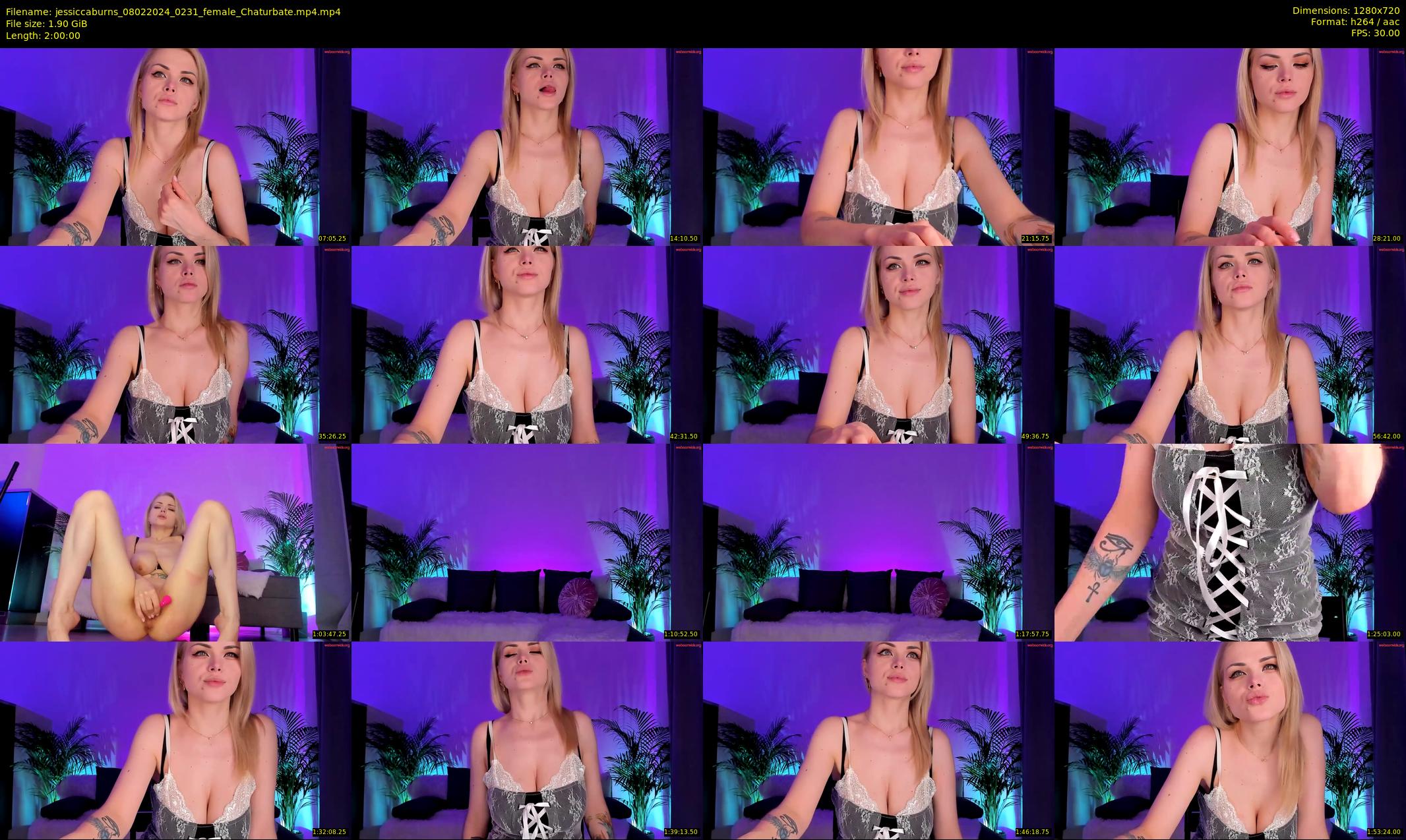 jessiccaburns — 120 minute Chaturbate female cam show recording, 720p, Feb 8, 2024