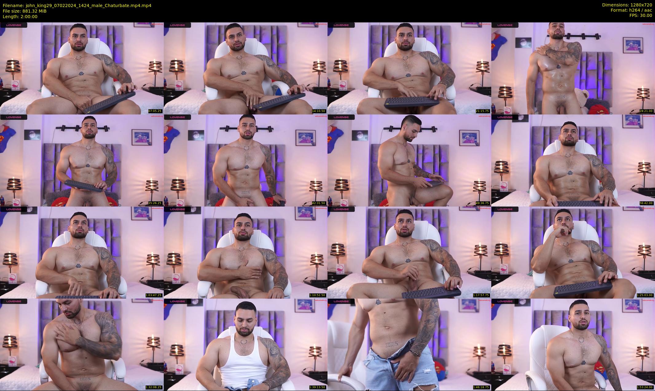 john_king29 — 120 minute Chaturbate male cam show recording, 720p, Feb 7, 2024