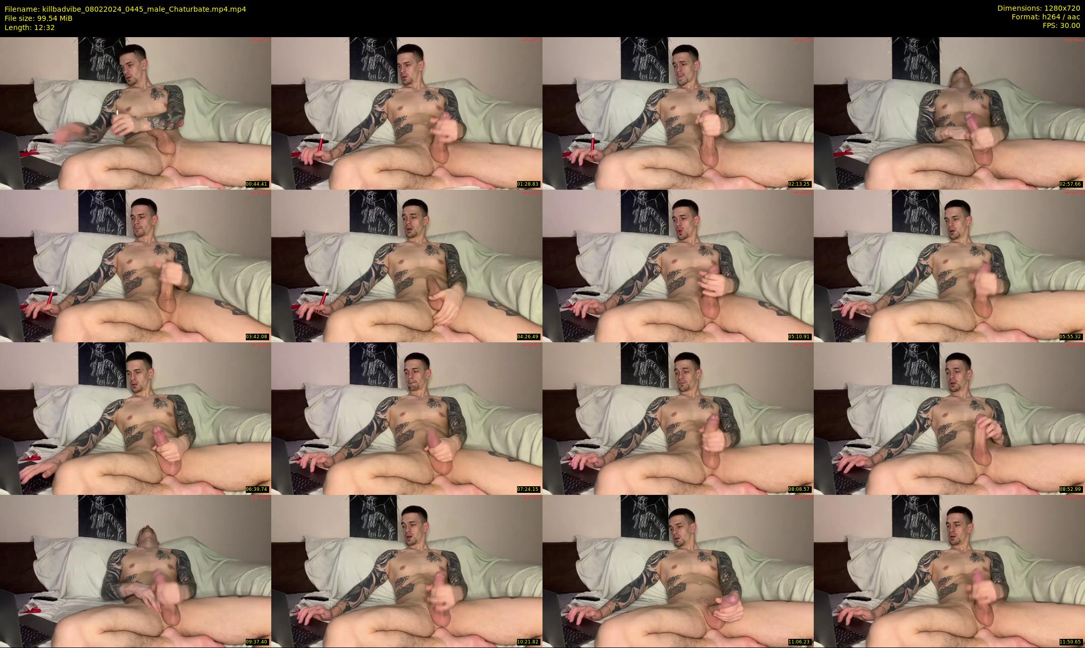 killbadvibe — 13 minute Chaturbate male cam show recording, 720p, Feb 8, 2024