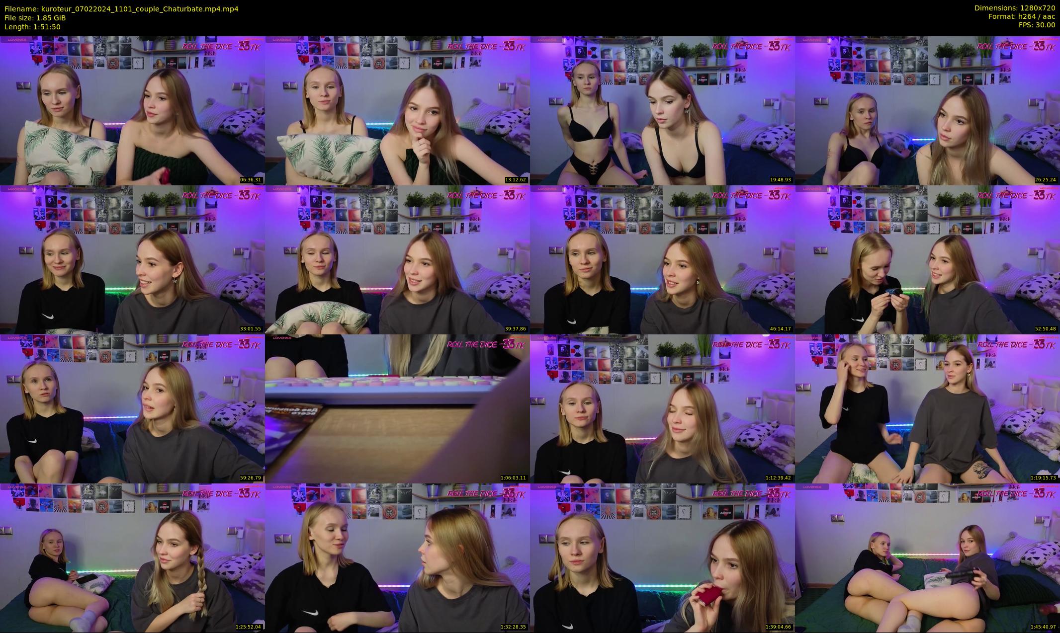 kuroteur — 112 minute Chaturbate couple cam show recording, 720p, Feb 7, 2024