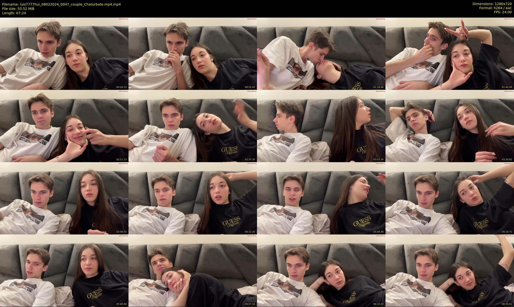 luis7777hui — 8 minute Chaturbate couple cam show recording, 720p, Feb 8, 2024