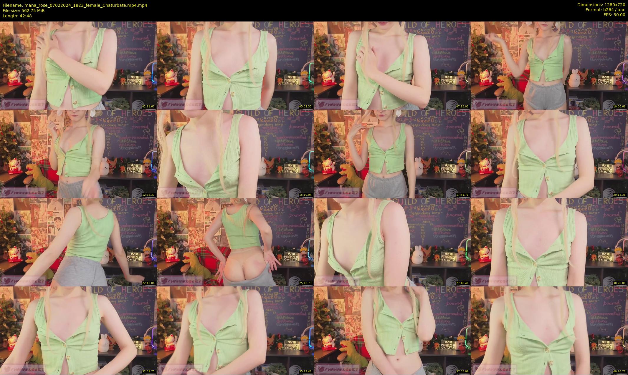 mana_rose — 43 minute Chaturbate female cam show recording, 720p, Feb 7, 2024