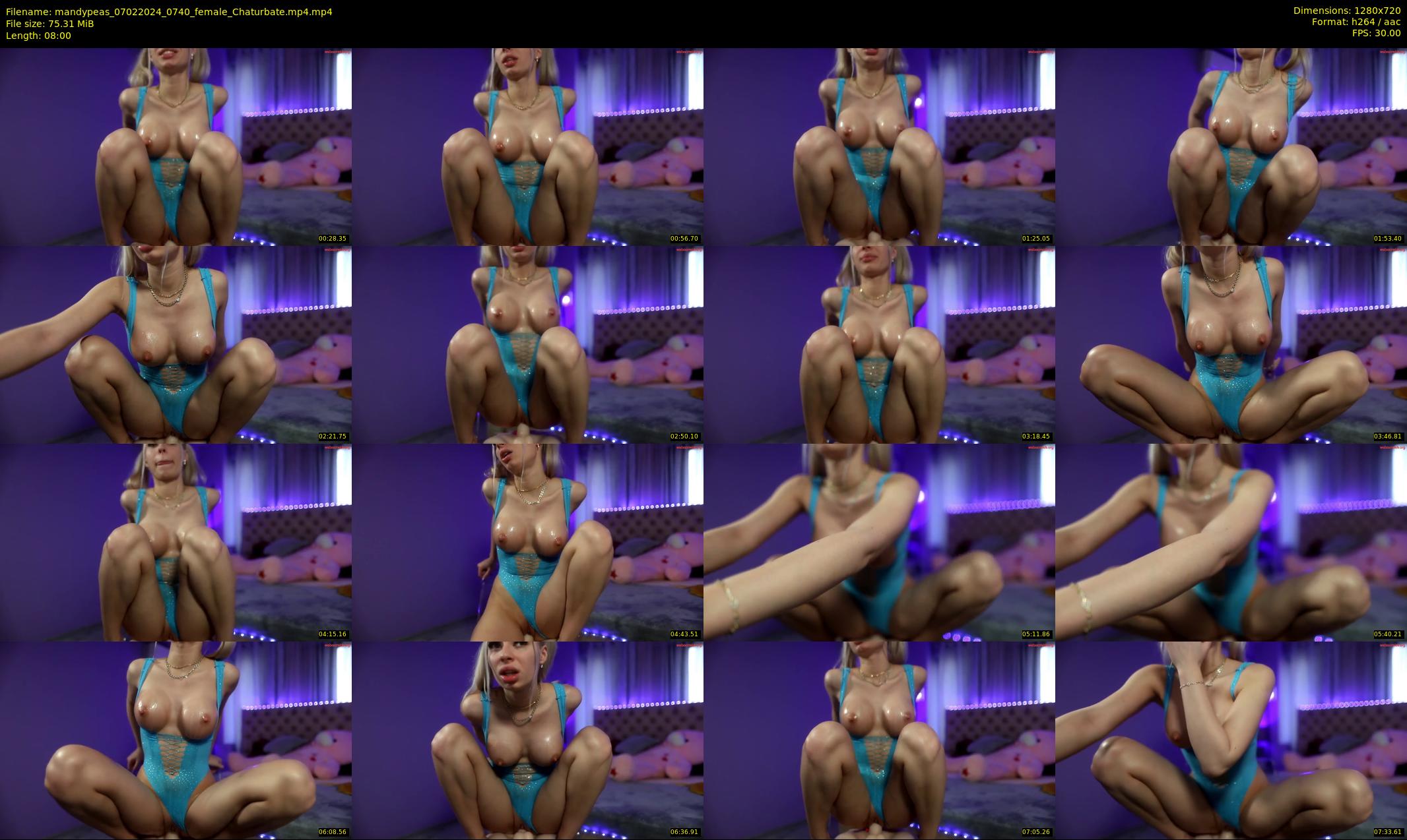 mandypeas — 8 minute Chaturbate female cam show recording, 720p, Feb 7, 2024