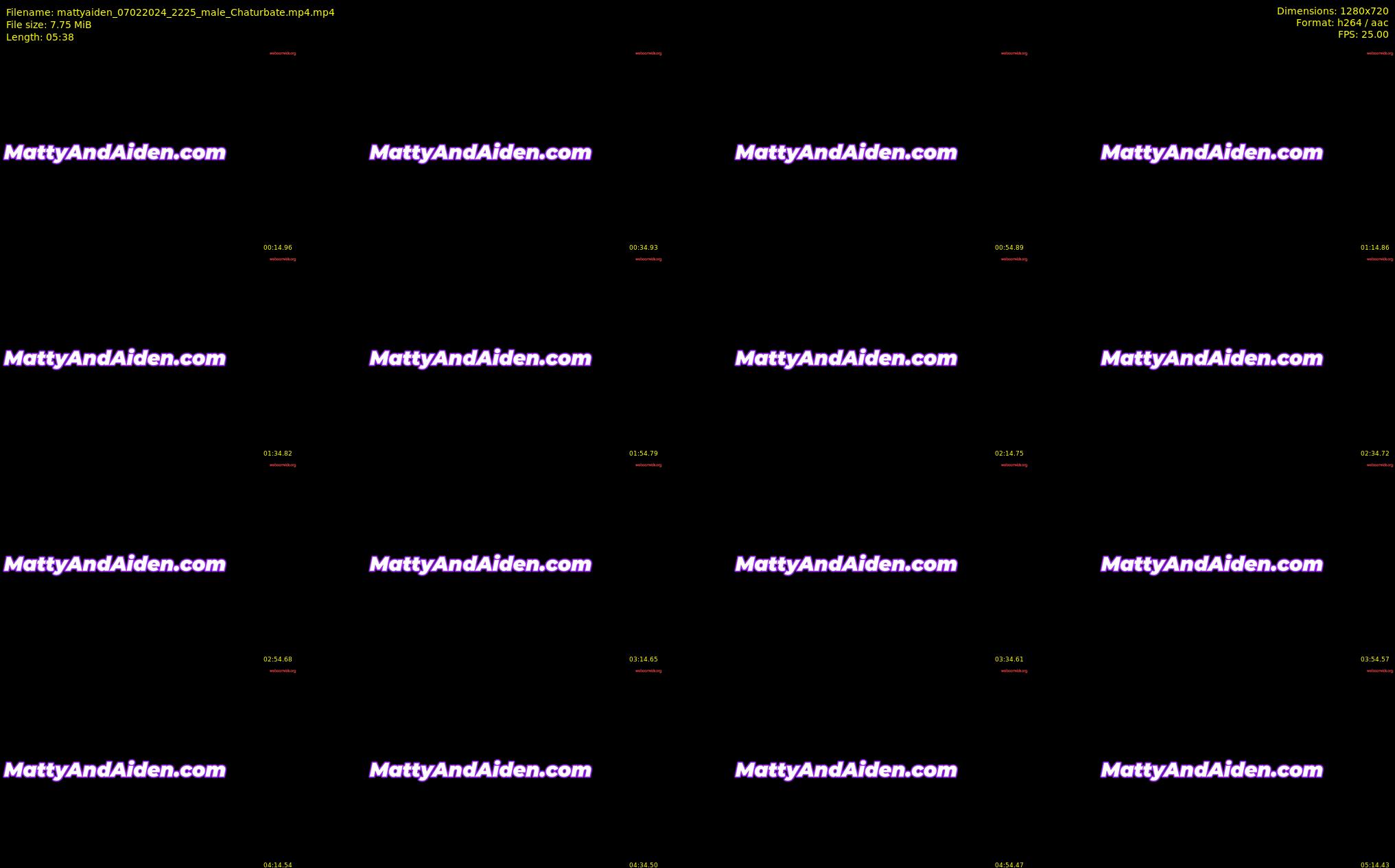 mattyaiden — 6 minute Chaturbate male cam show recording, 720p, Feb 7, 2024