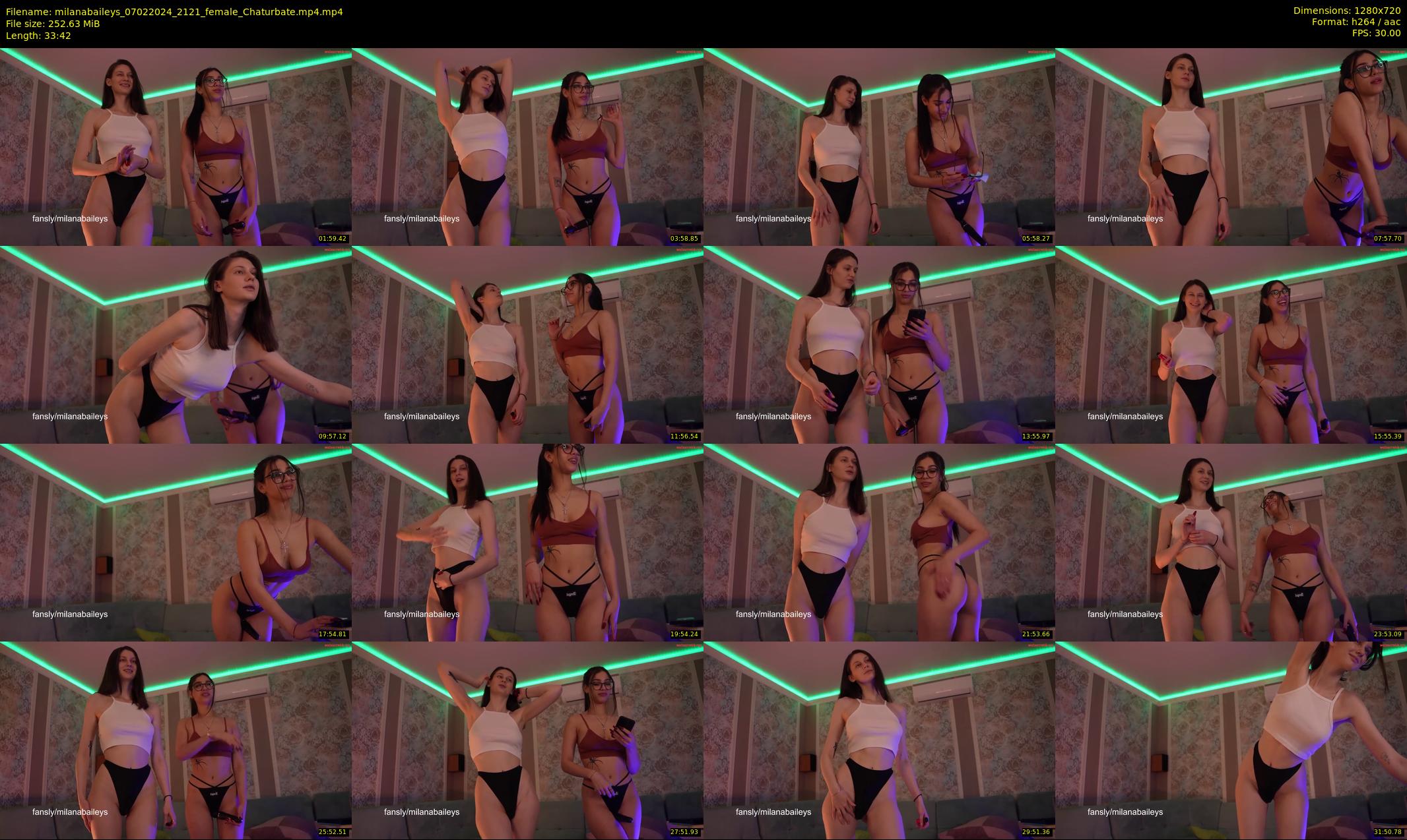 milanabaileys — 34 minute Chaturbate female cam show recording, 720p, Feb 7, 2024