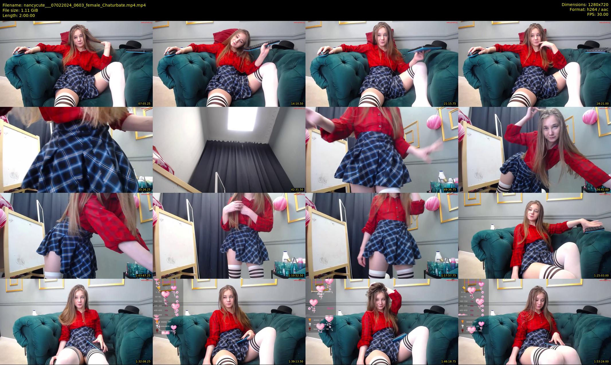 nancycute__ — 120 minute Chaturbate female cam show recording, 720p, Feb 7, 2024