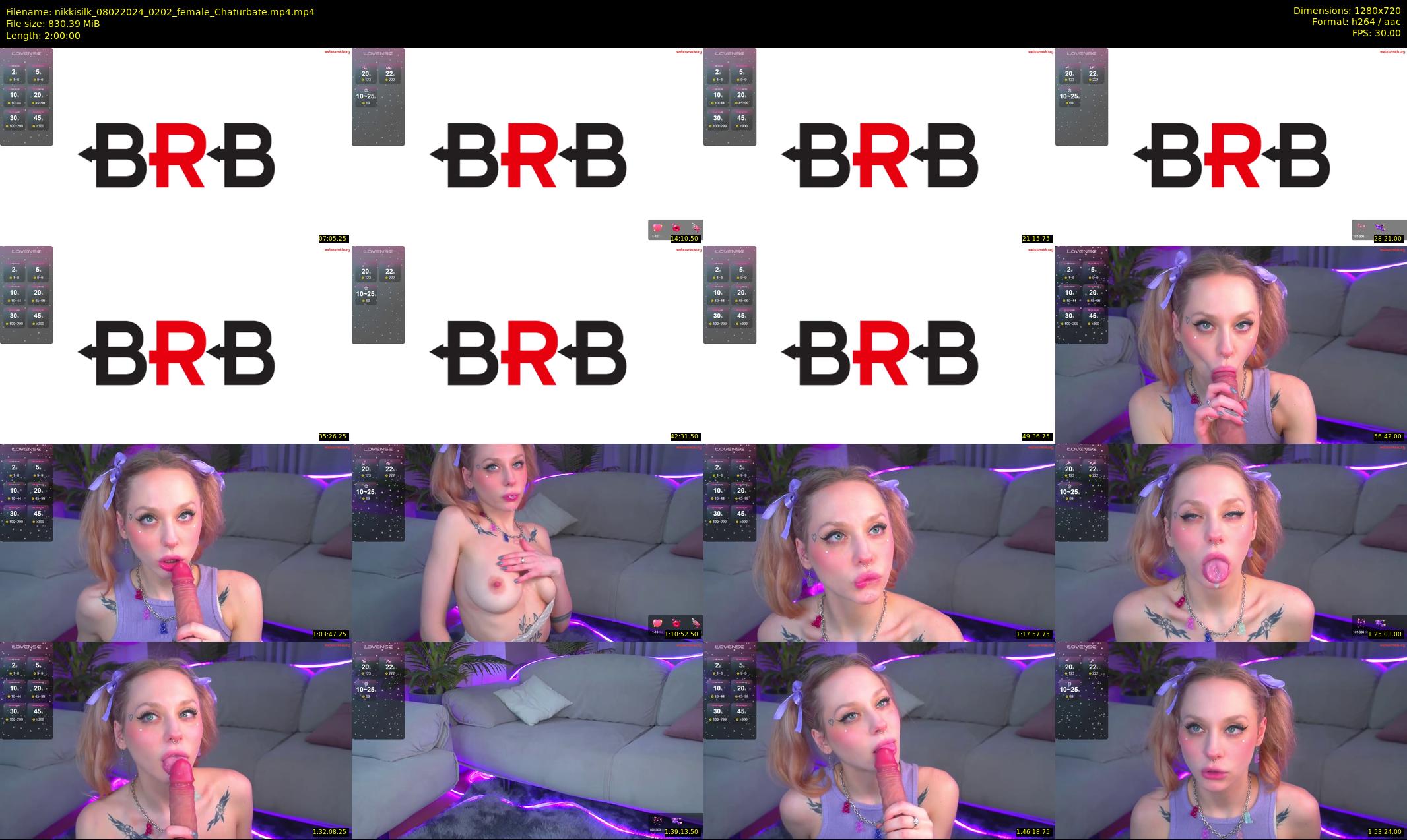 nikkisilk — 120 minute Chaturbate female cam show recording, 720p, Feb 8, 2024