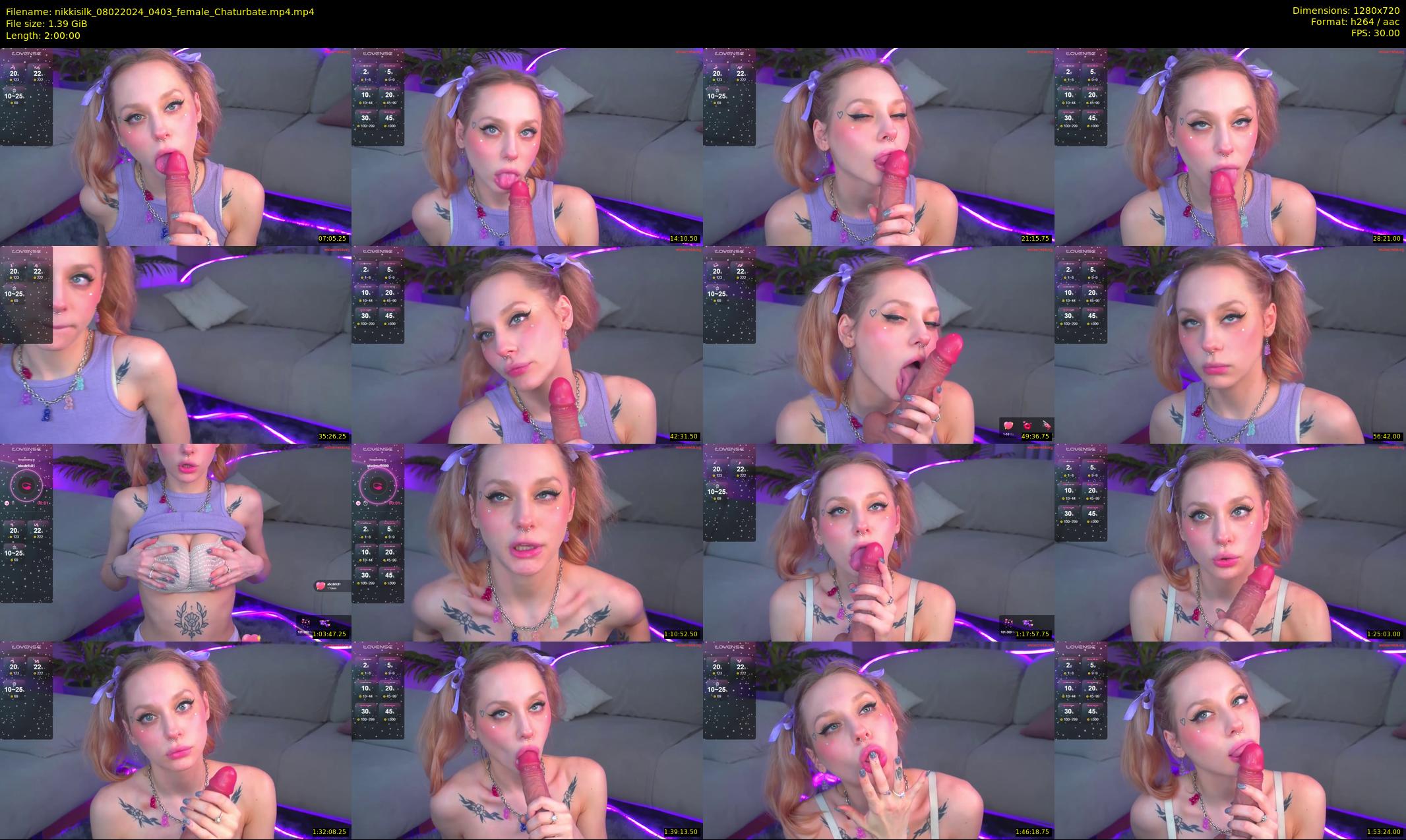 nikkisilk — 120 minute Chaturbate female cam show recording, 720p, Feb 8, 2024