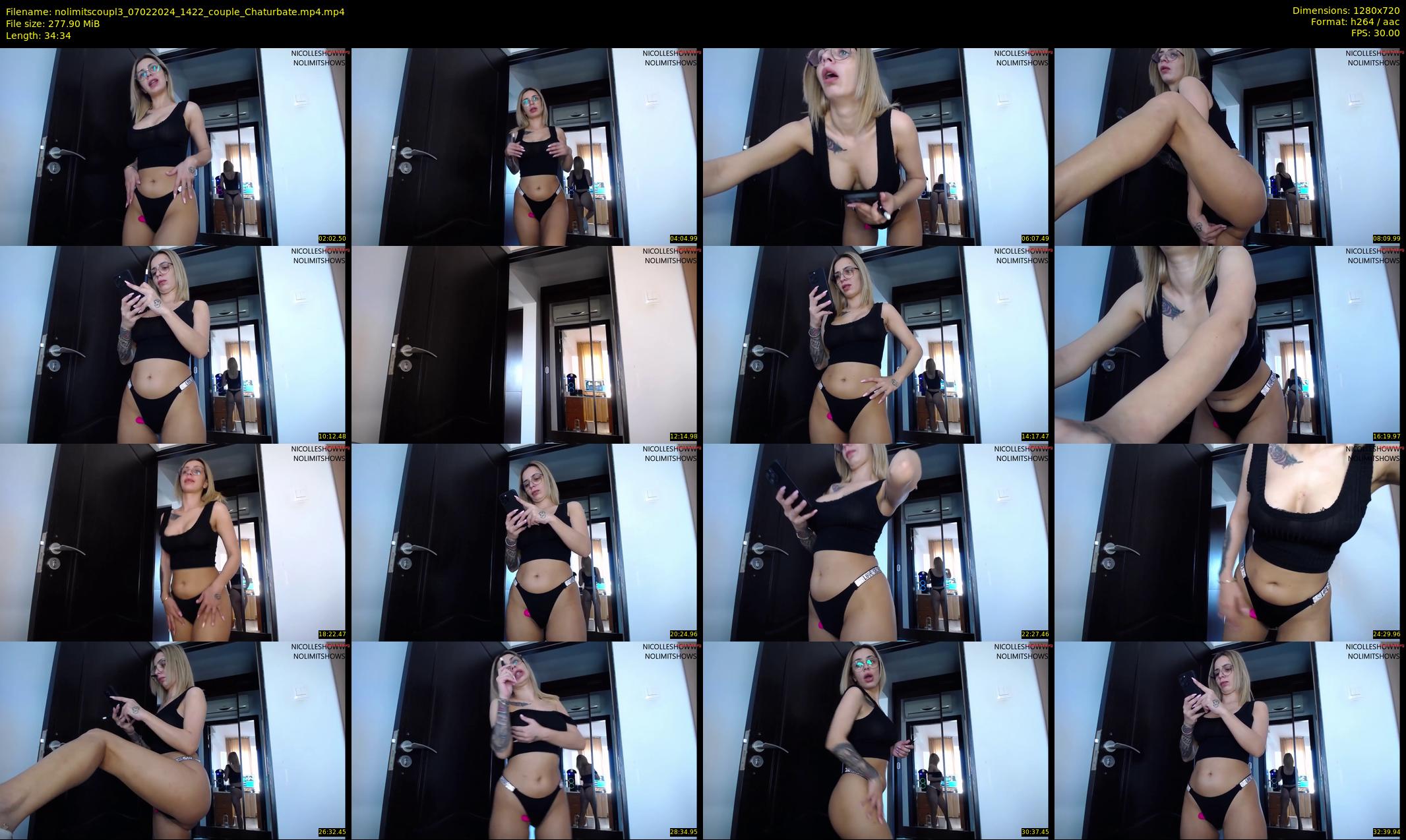 nolimitscoupl3 — 35 minute Chaturbate couple cam show recording, 720p, Feb 7, 2024
