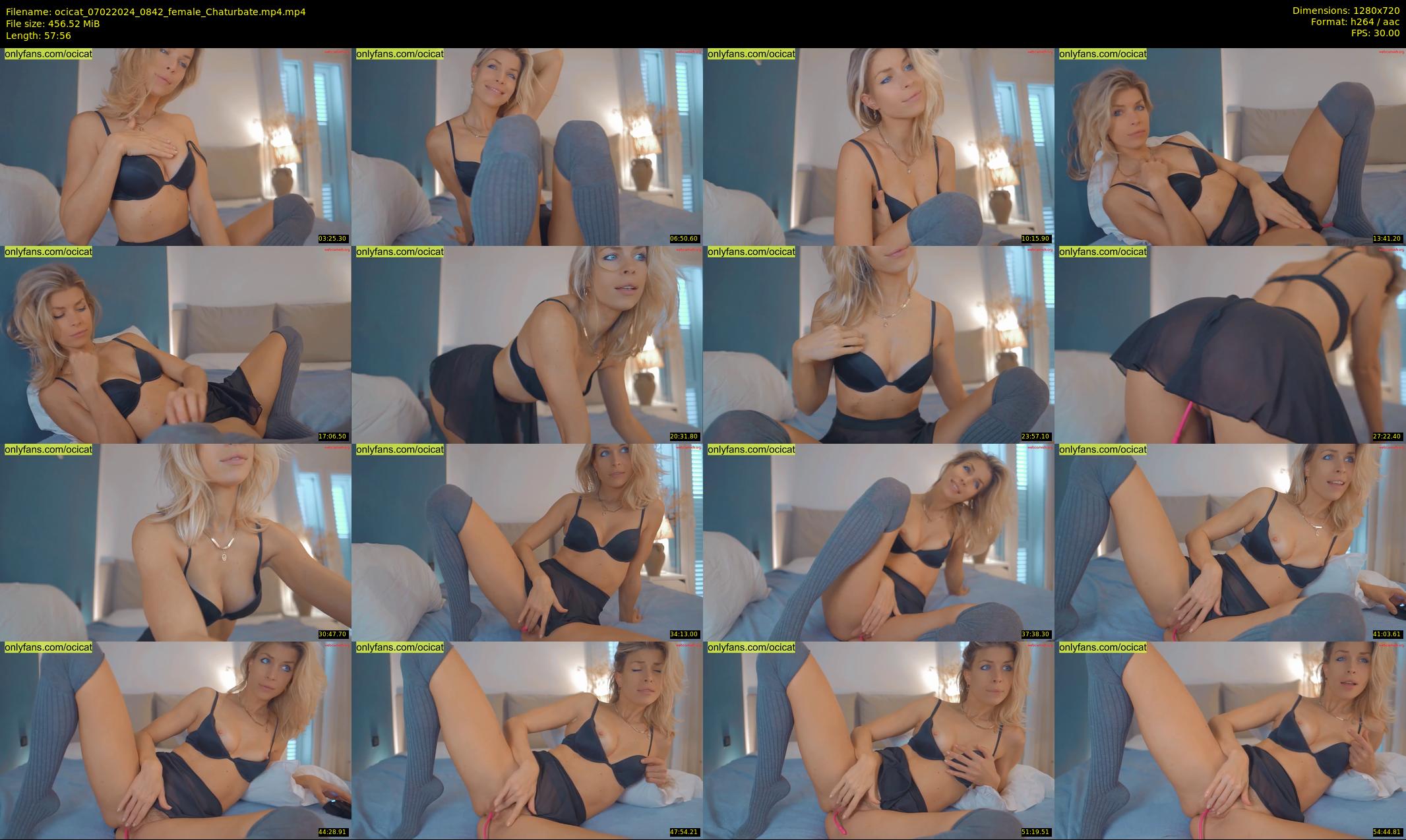 ocicat — 58 minute Chaturbate female cam show recording, 720p, Feb 7, 2024