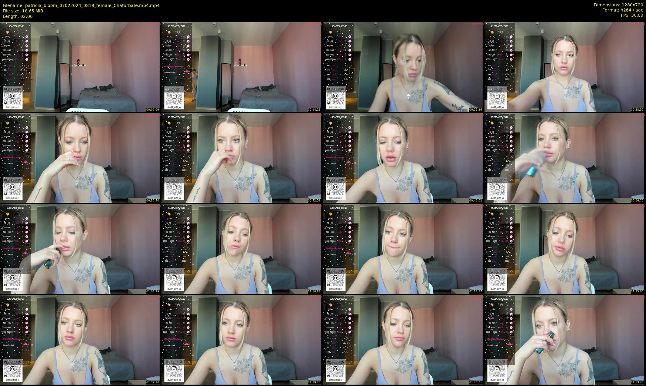patricia_bloom — 2 minute Chaturbate female cam show recording, 720p, Feb 7, 2024