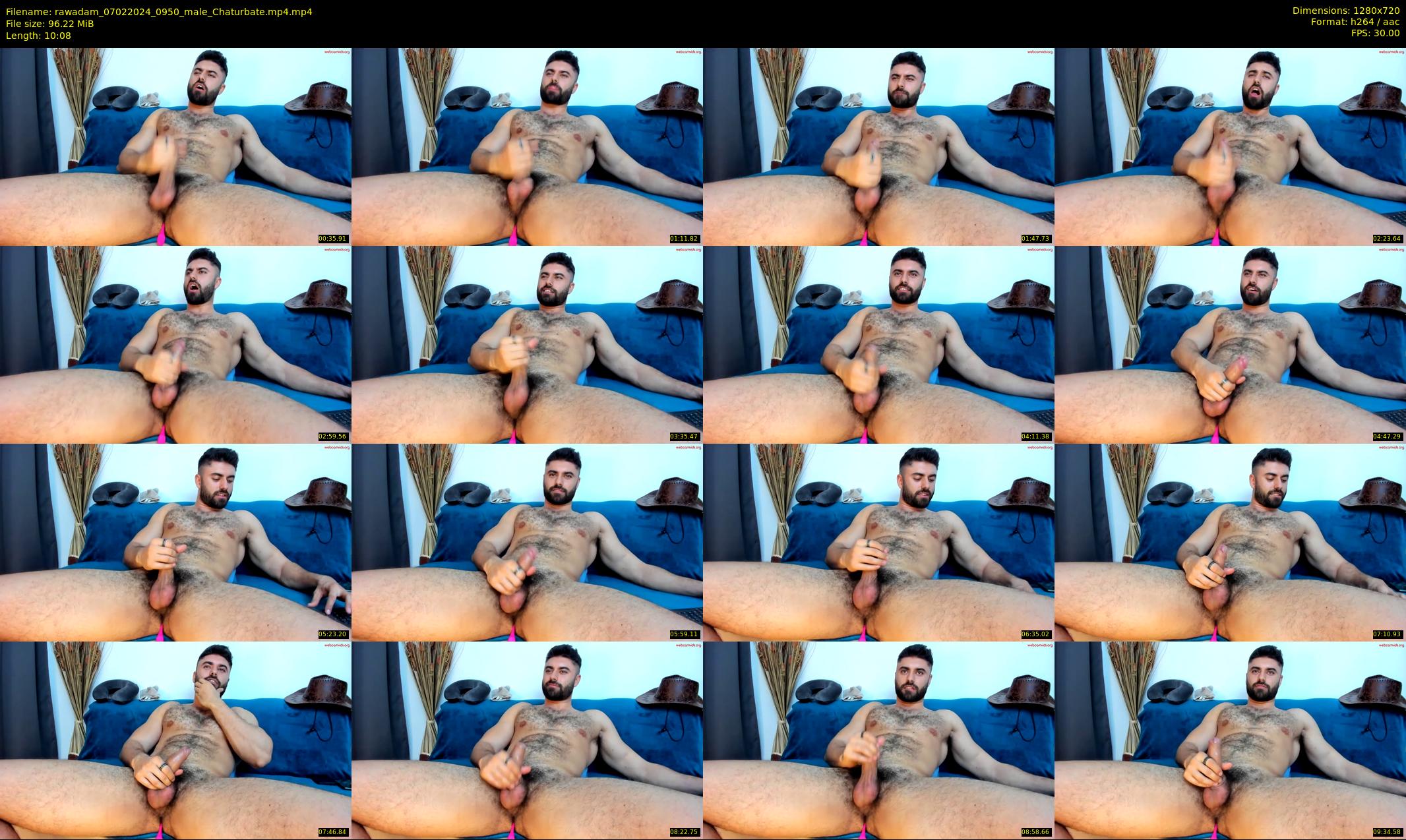 rawadam — 11 minute Chaturbate male cam show recording, 720p, Feb 7, 2024