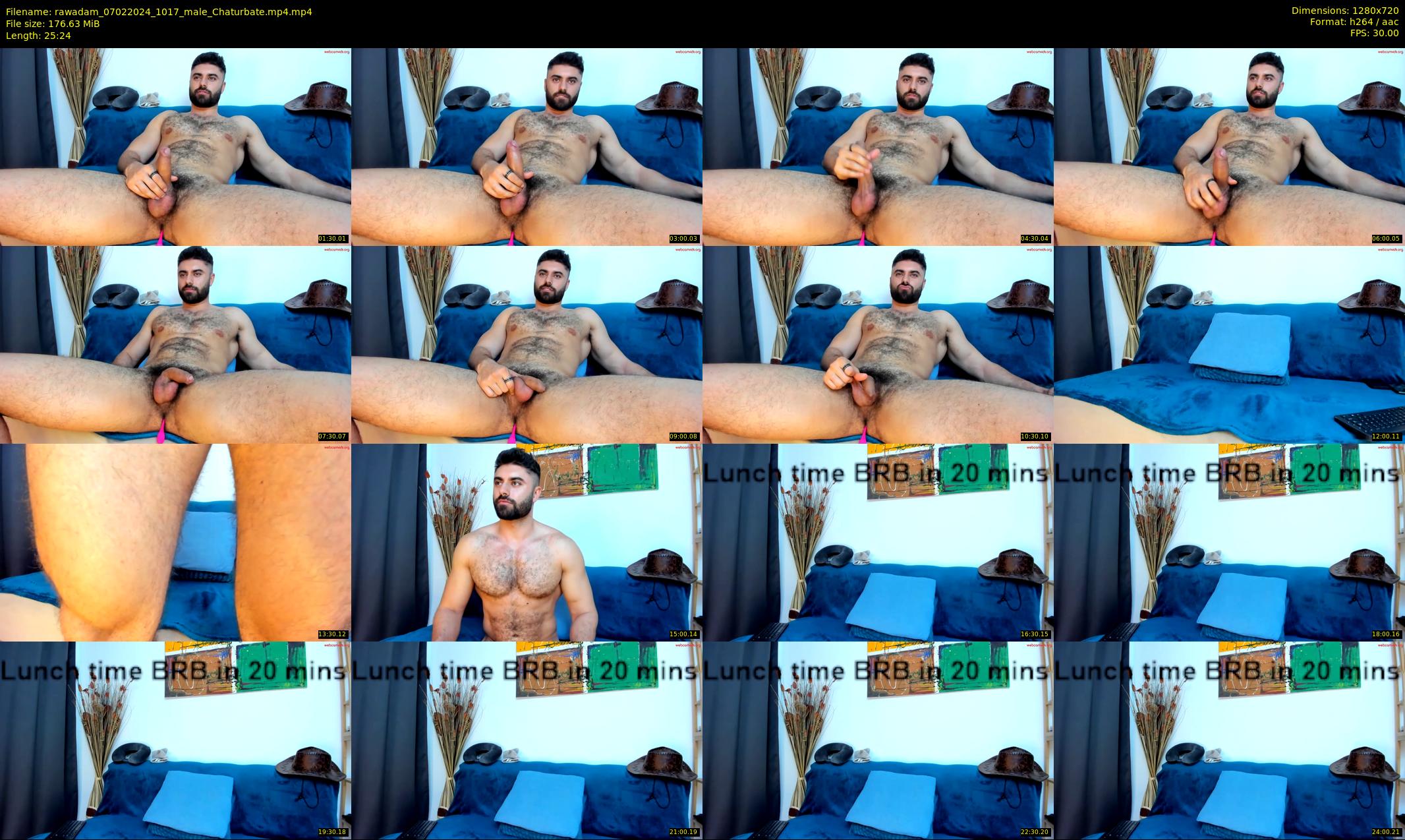 rawadam — 26 minute Chaturbate male cam show recording, 720p, Feb 7, 2024