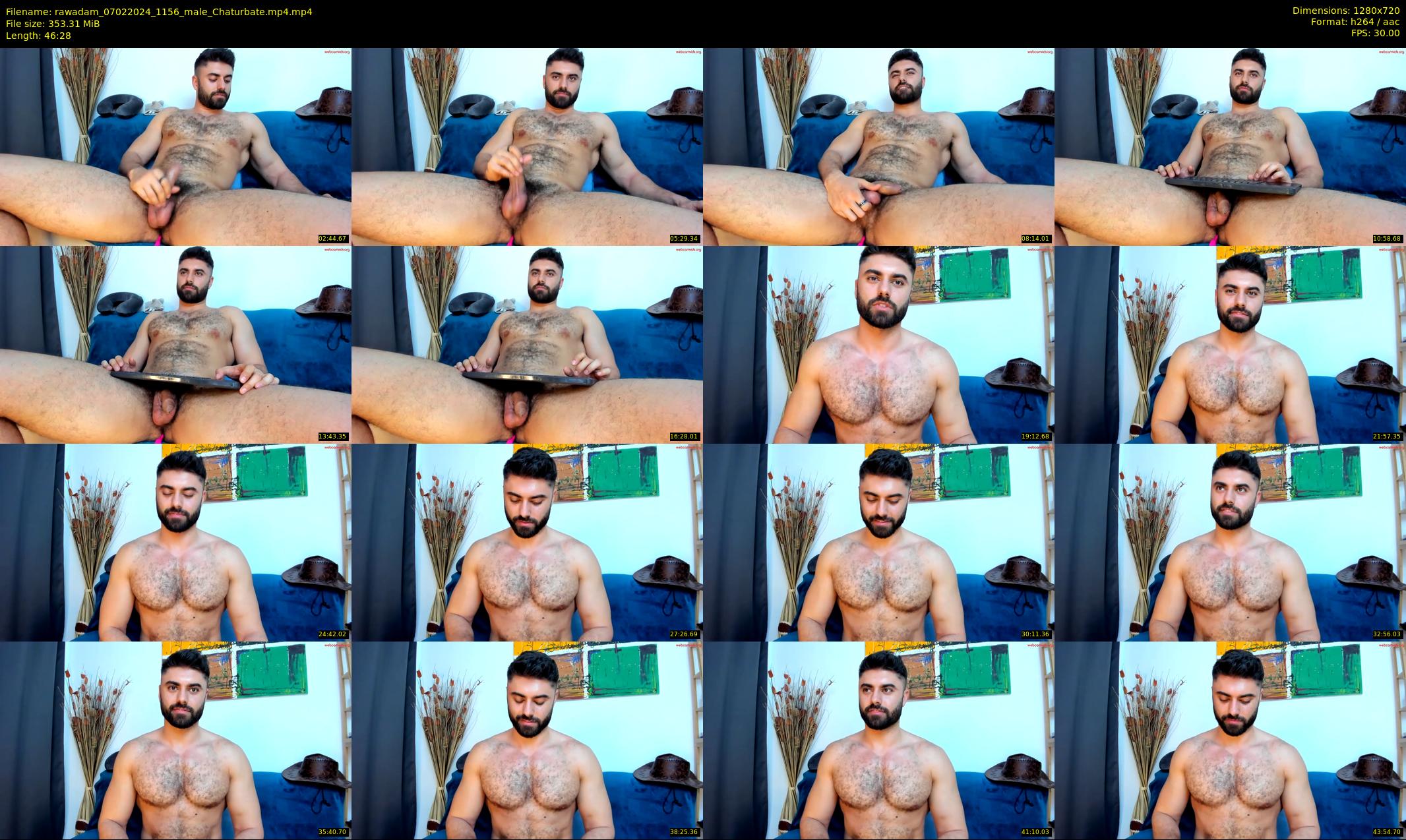rawadam — 47 minute Chaturbate male cam show recording, 720p, Feb 7, 2024