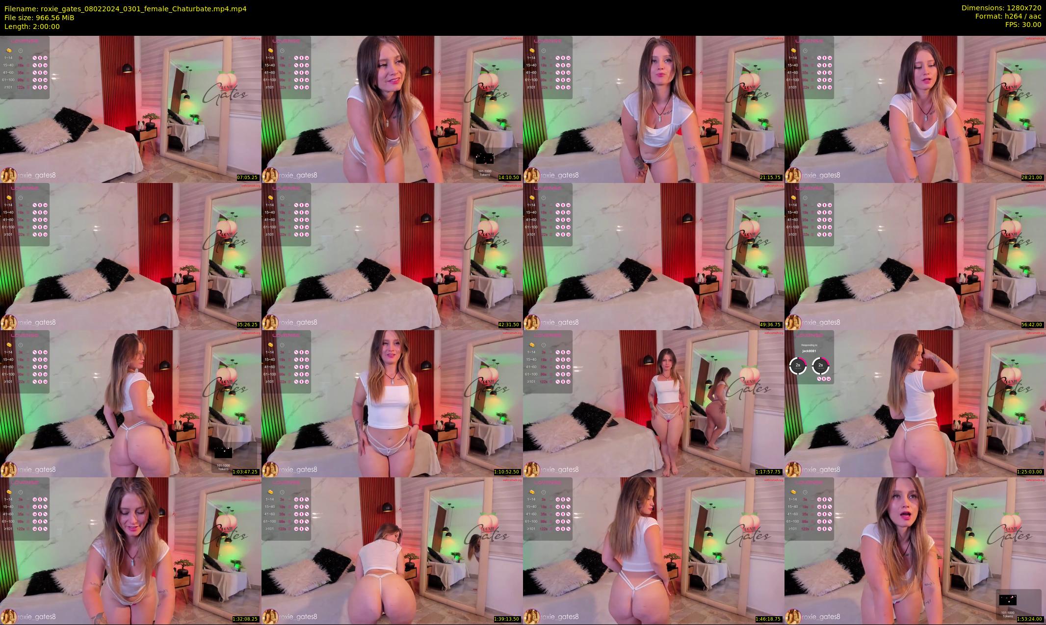 roxie_gates — 120 minute Chaturbate female cam show recording, 720p, Feb 8, 2024