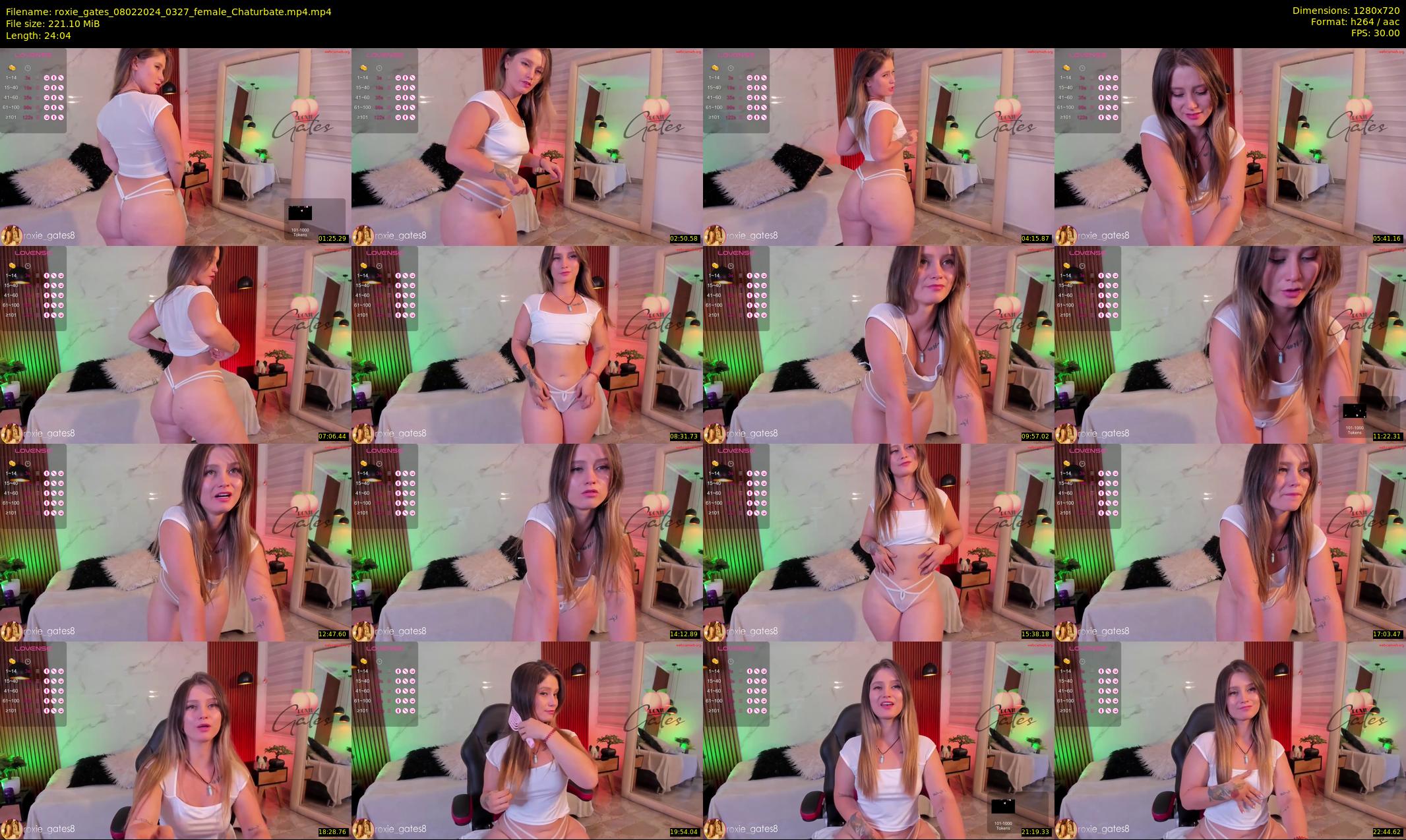 roxie_gates — 25 minute Chaturbate female cam show recording, 720p, Feb 8, 2024