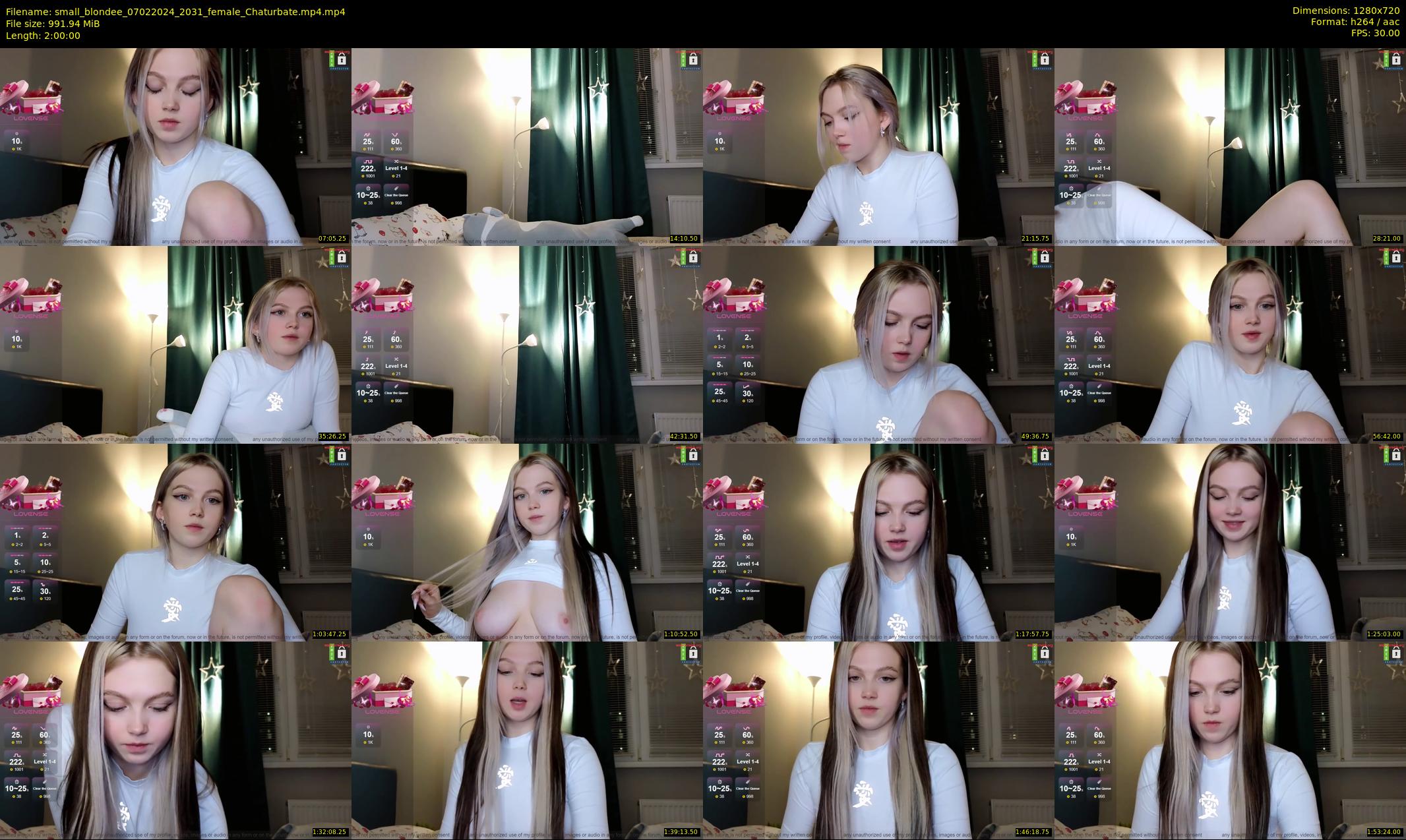 small_blondee — 120 minute Chaturbate female cam show recording, 720p, Feb 7, 2024