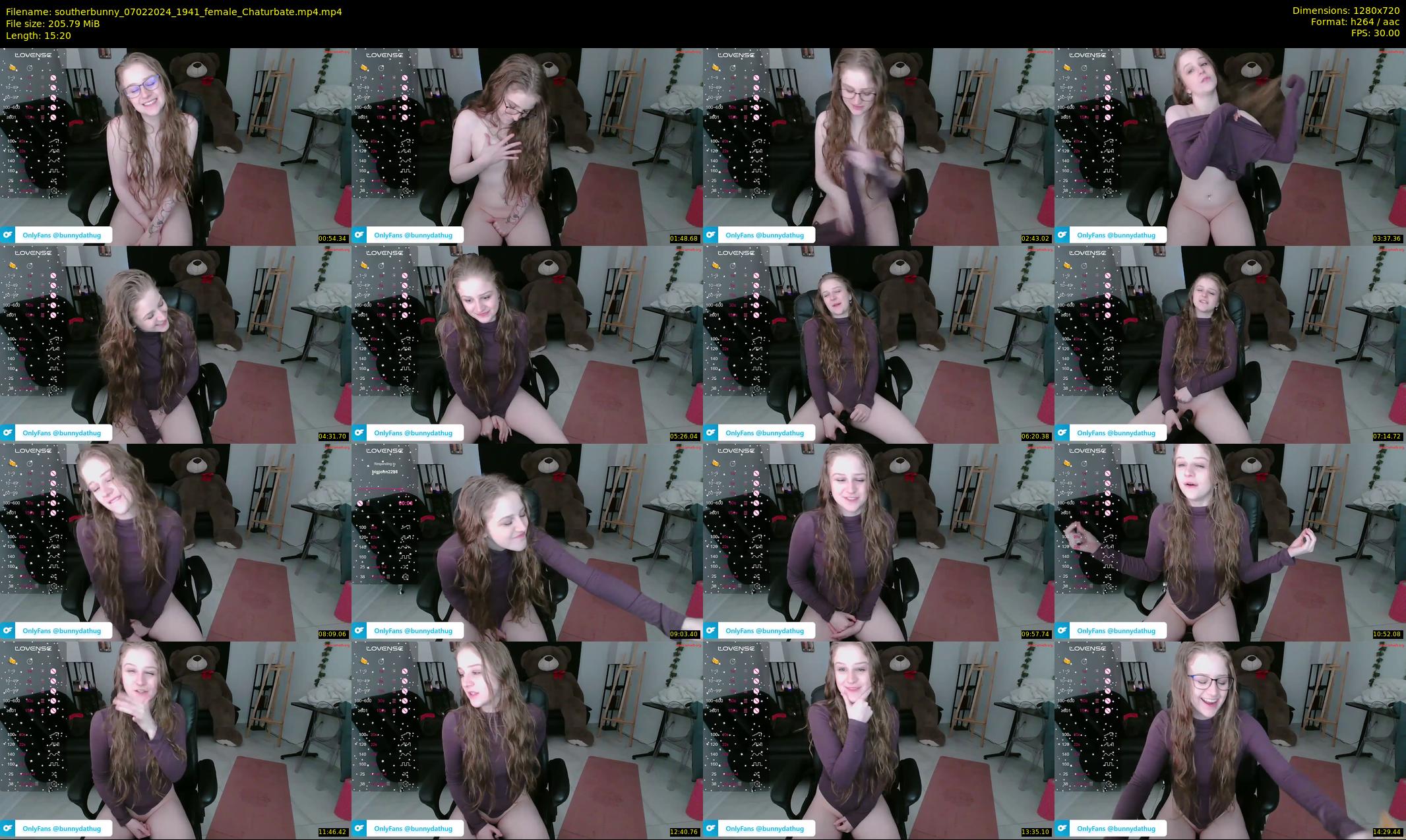 southerbunny — 16 minute Chaturbate female cam show recording, 720p, Feb 7, 2024
