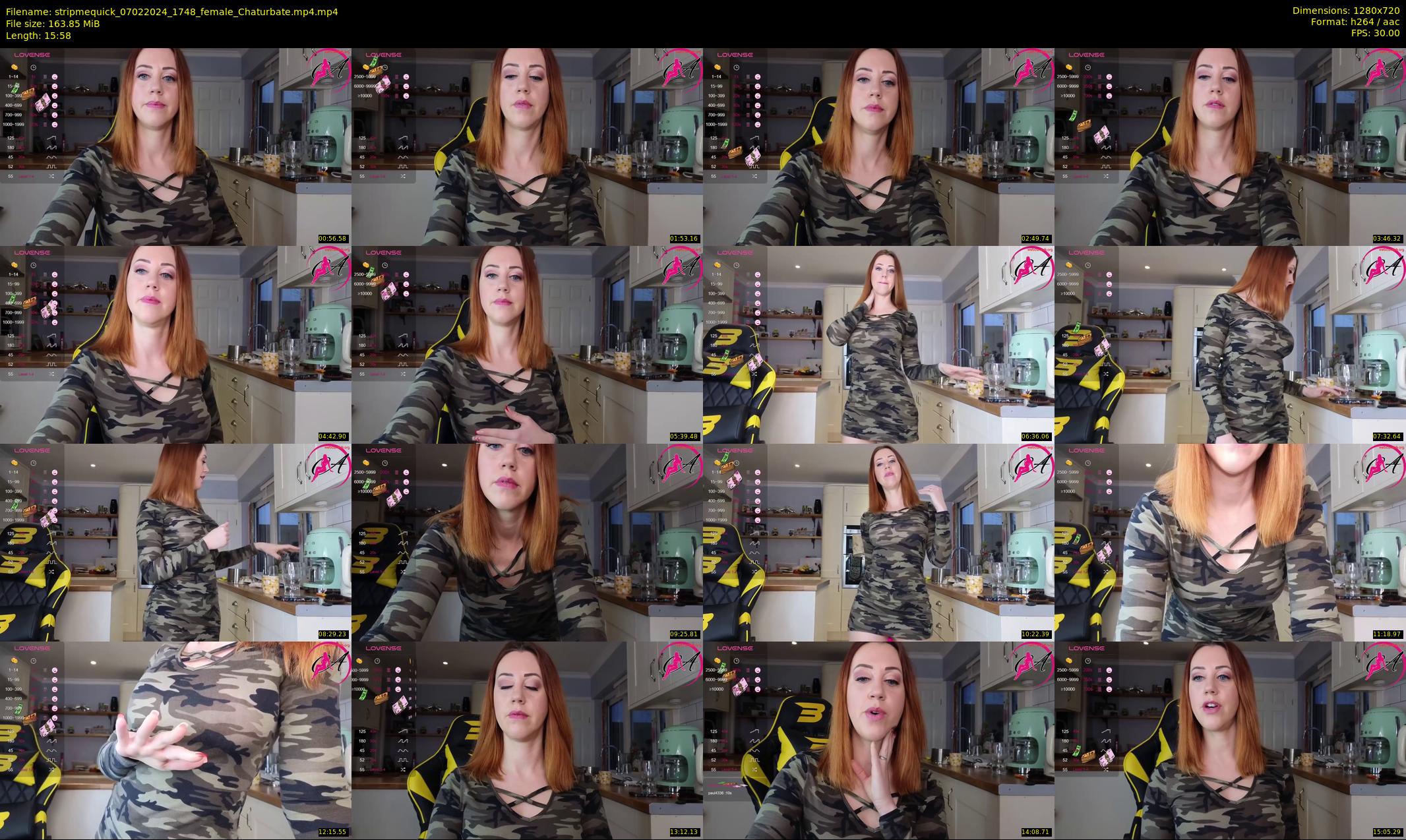stripmequick — 16 minute Chaturbate female cam show recording, 720p, Feb 7, 2024