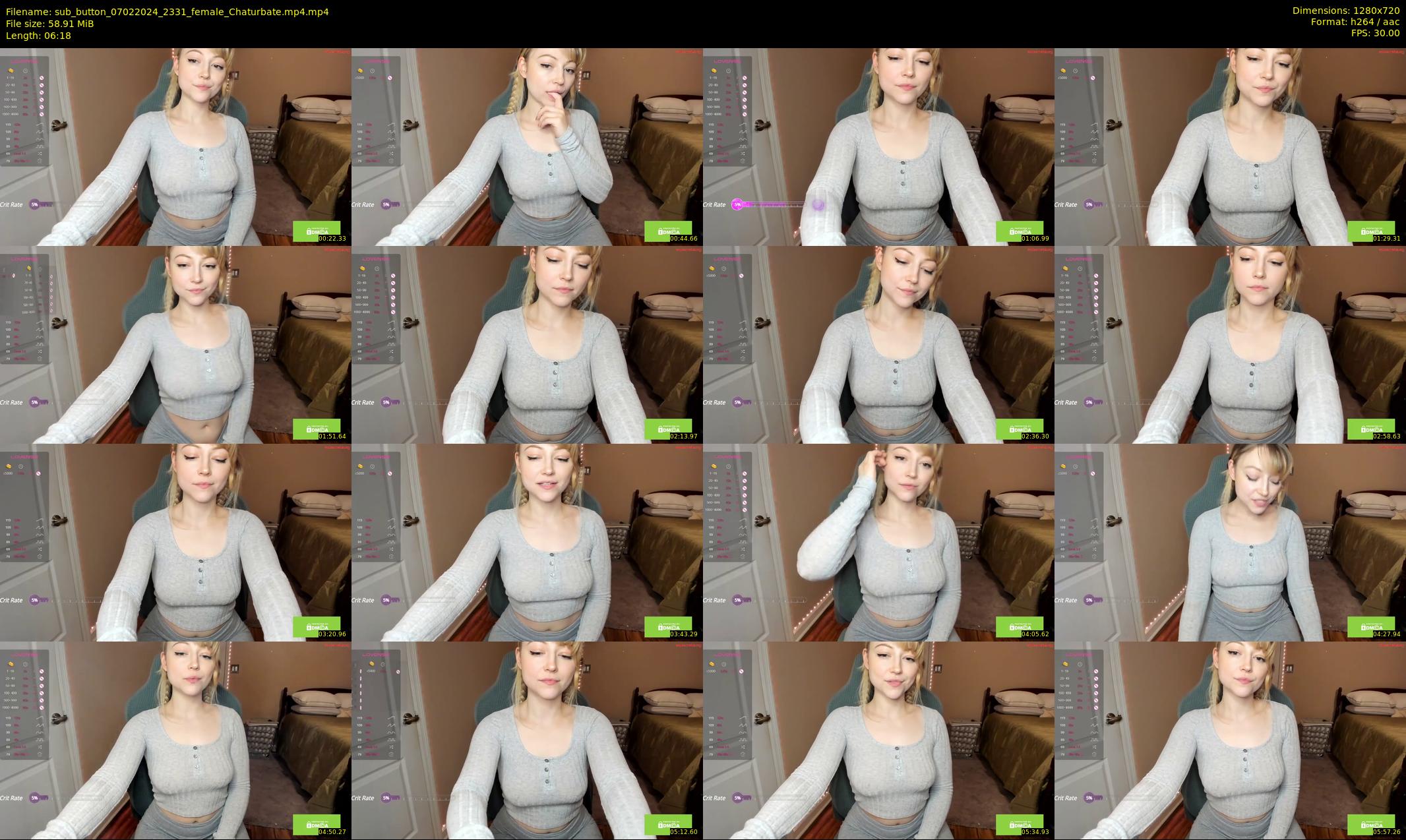 sub_button — 7 minute Chaturbate female cam show recording, 720p, Feb 7, 2024