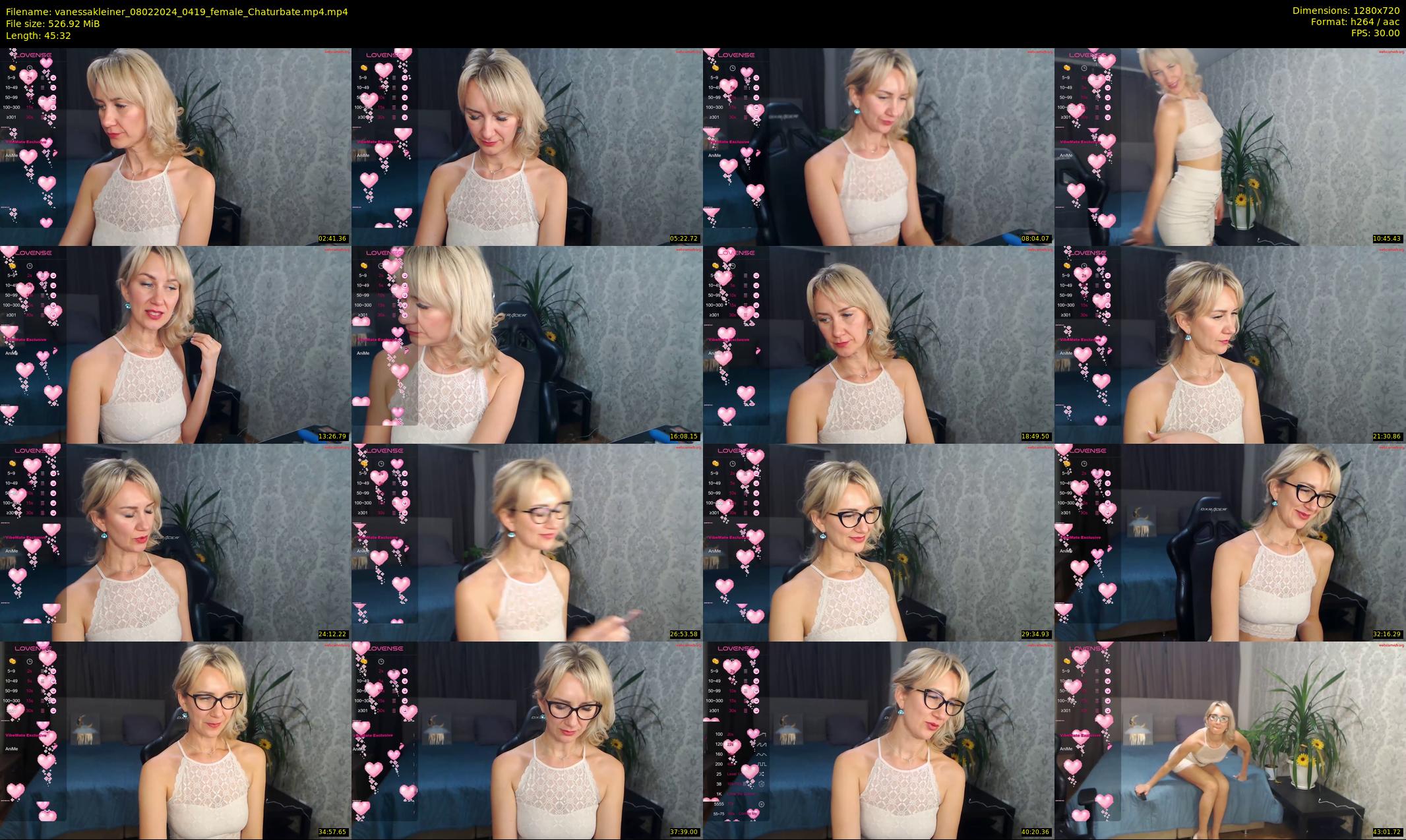 vanessakleiner — 46 minute Chaturbate female cam show recording, 720p, Feb 8, 2024
