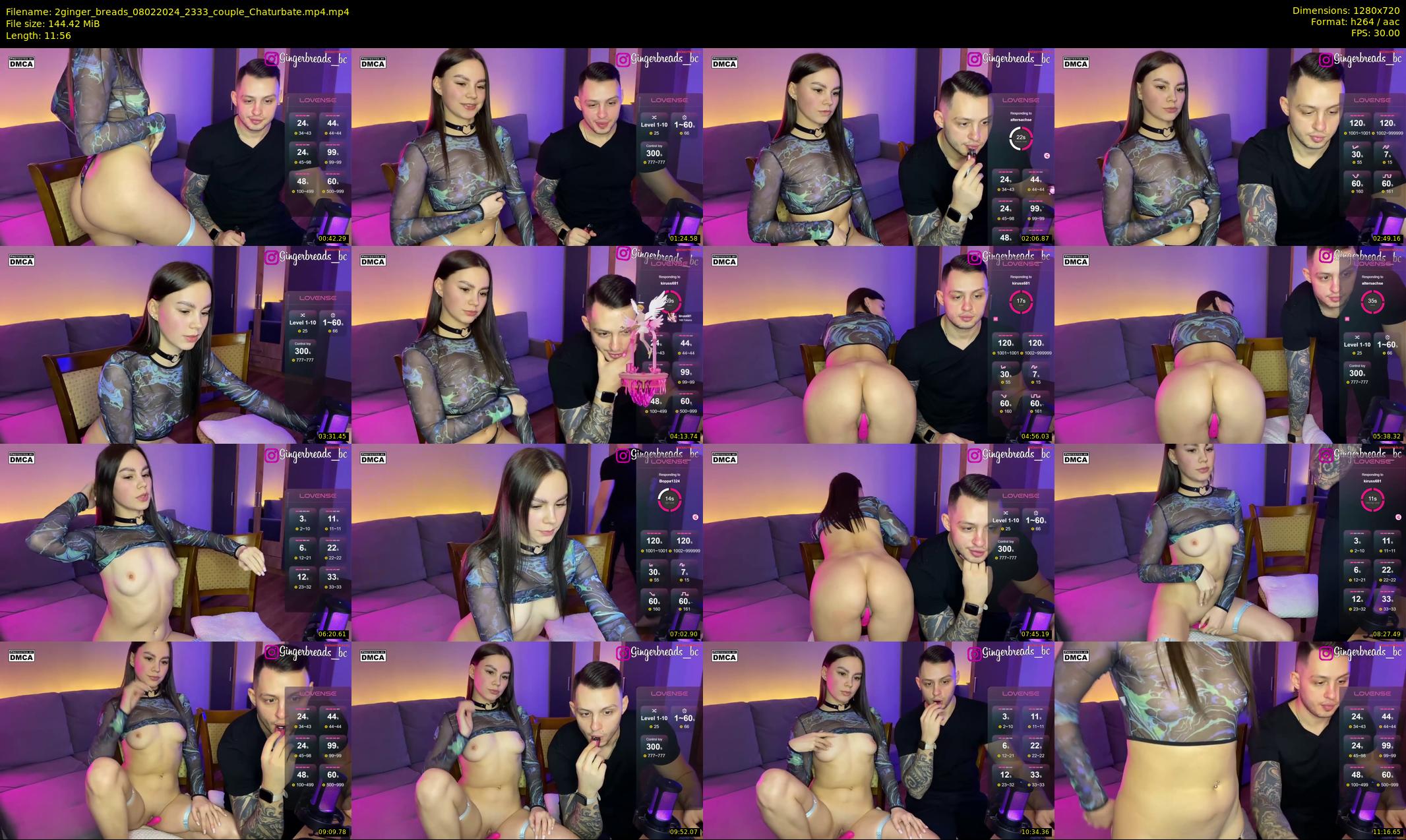 2ginger_breads — 12 minute Chaturbate couple cam show recording, 720p, Feb 8, 2024