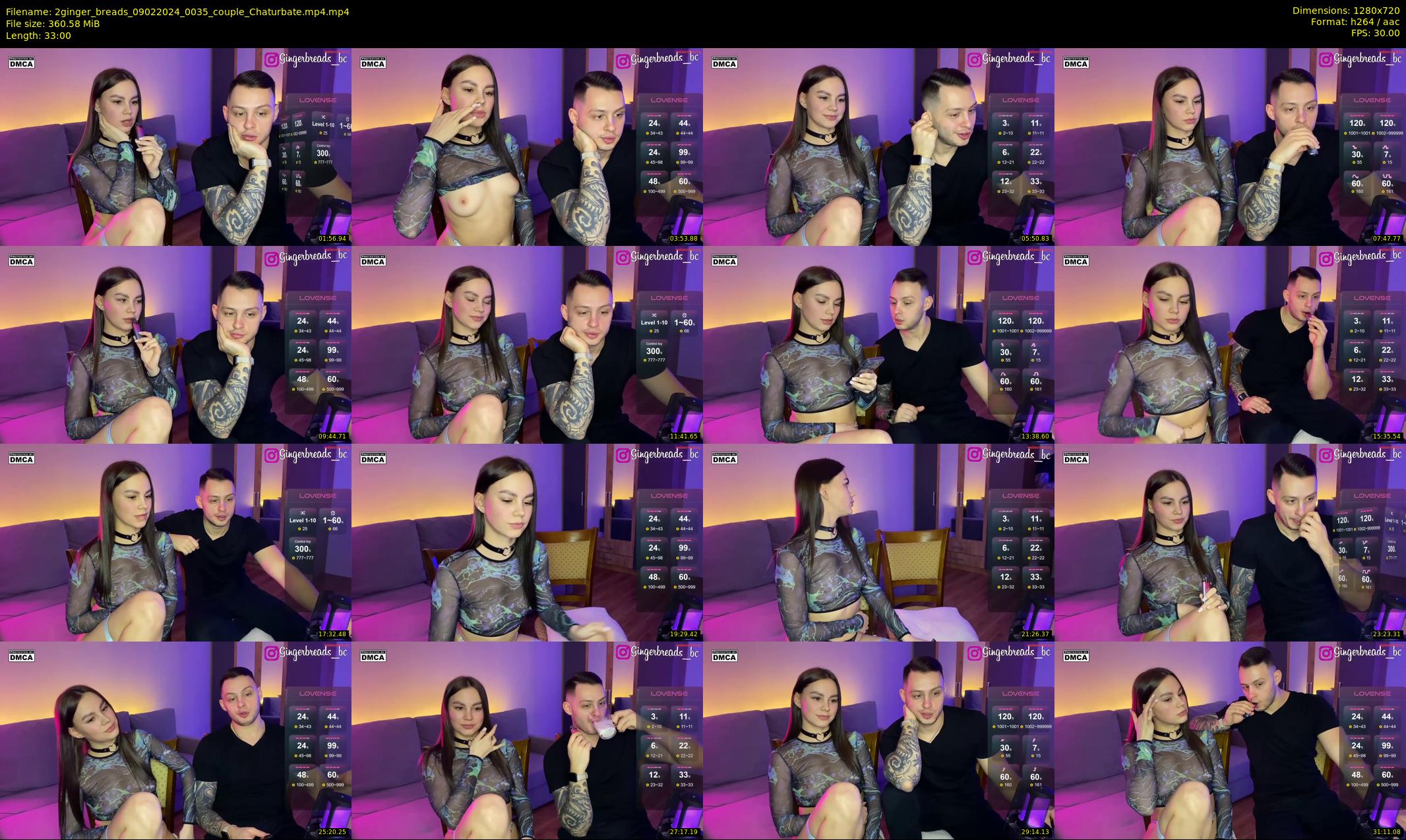 2ginger_breads — 33 minute Chaturbate couple cam show recording, 720p, Feb 9, 2024