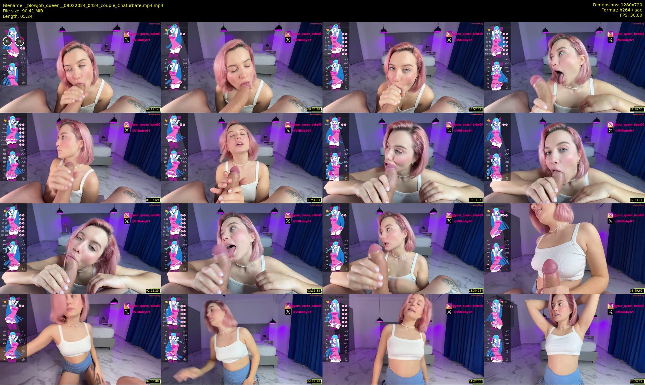 _blowjob_queen_ — 6 minute Chaturbate couple cam show recording, 720p, Feb 9, 2024