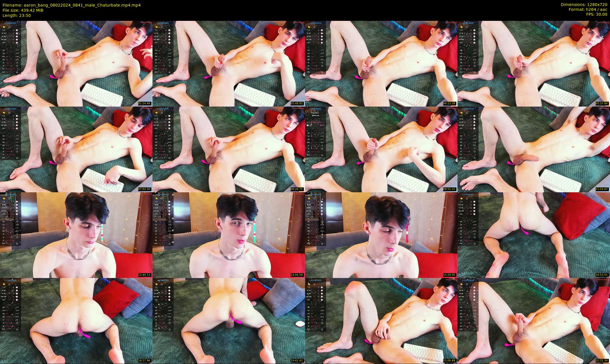 aaron_bang — 24 minute Chaturbate male cam show recording, 720p, Feb 8, 2024