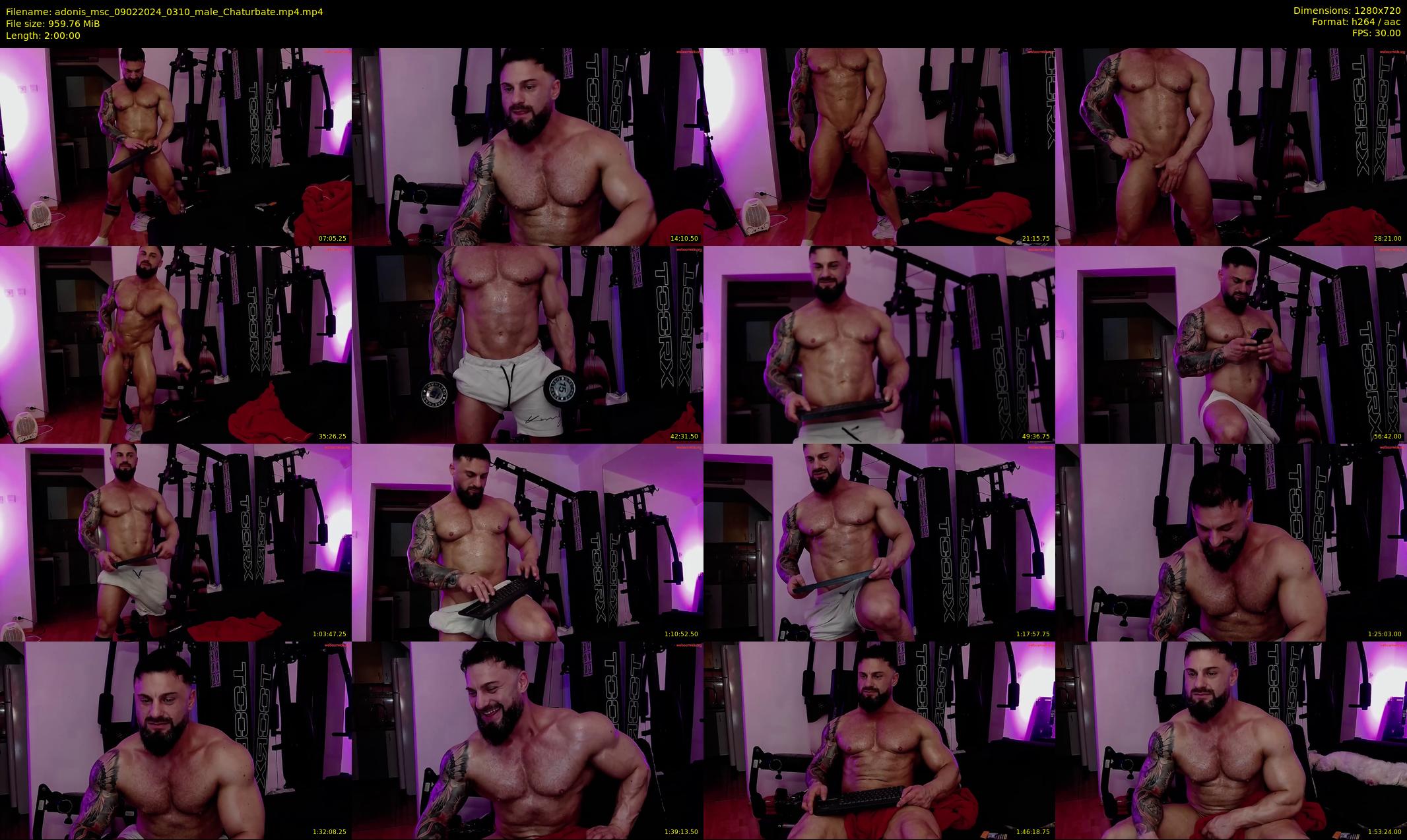 adonis_msc — 120 minute Chaturbate male cam show recording, 720p, Feb 9, 2024