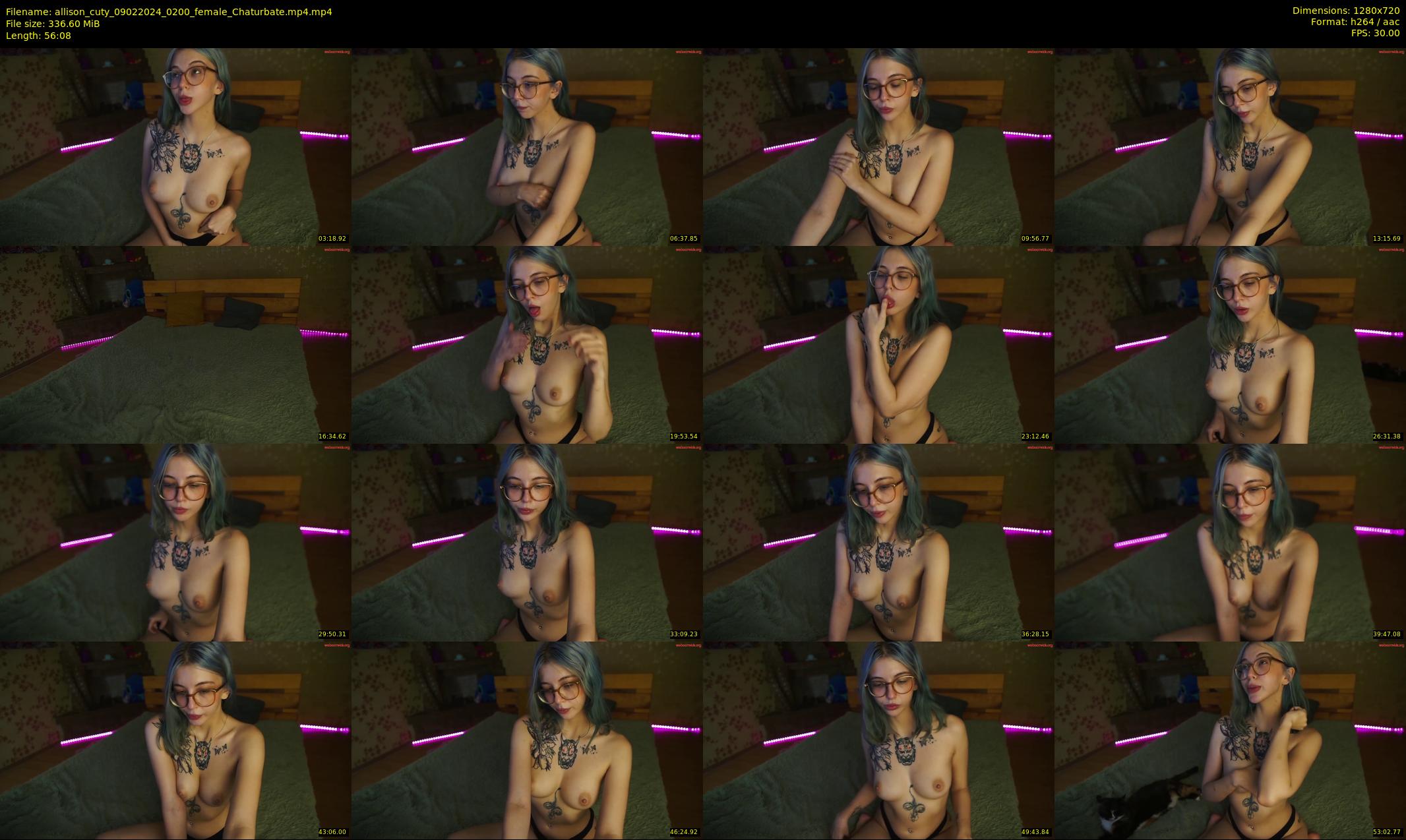 allison_cuty — 57 minute Chaturbate female cam show recording, 720p, Feb 9, 2024