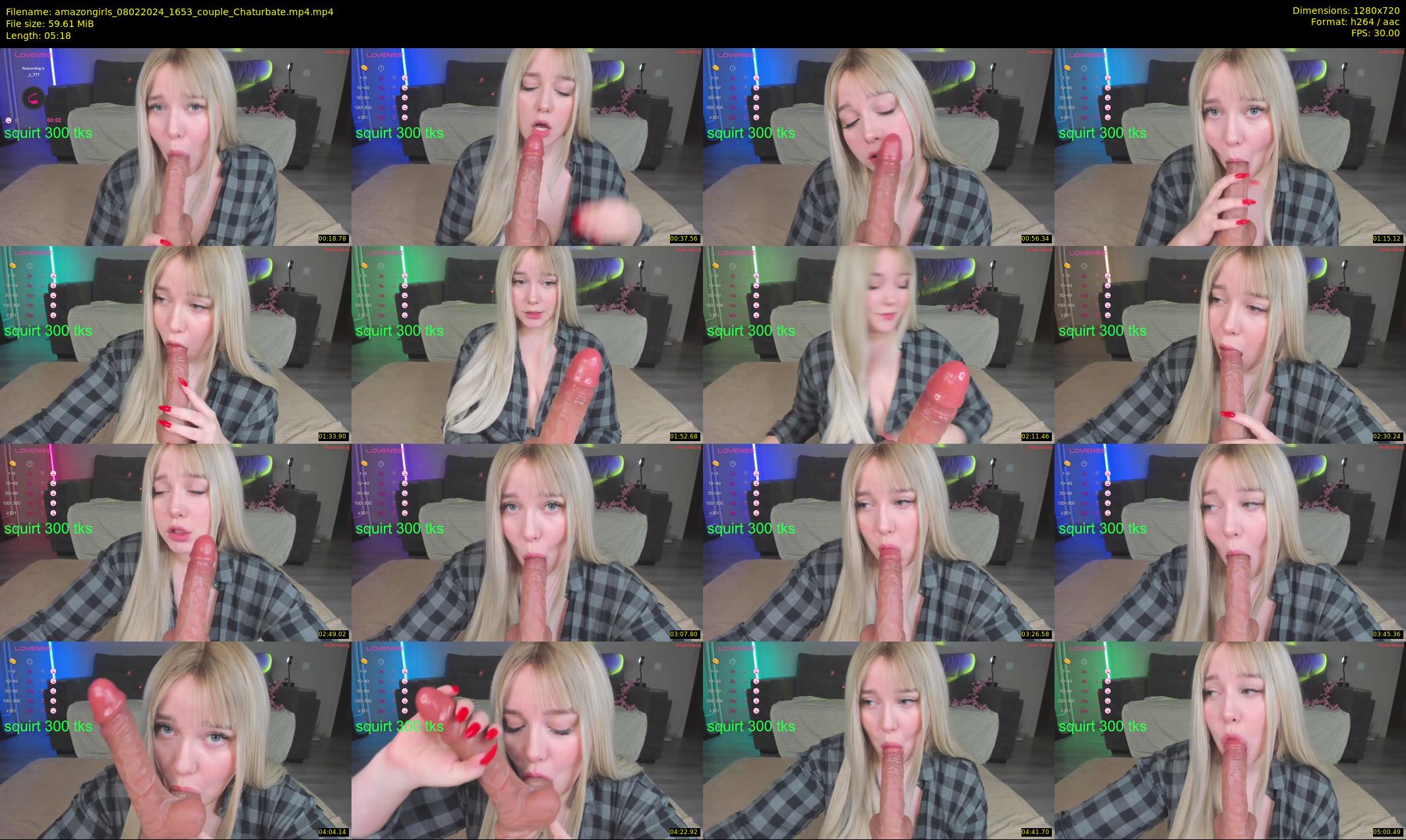 amazongirls — 6 minute Chaturbate couple cam show recording, 720p, Feb 8, 2024