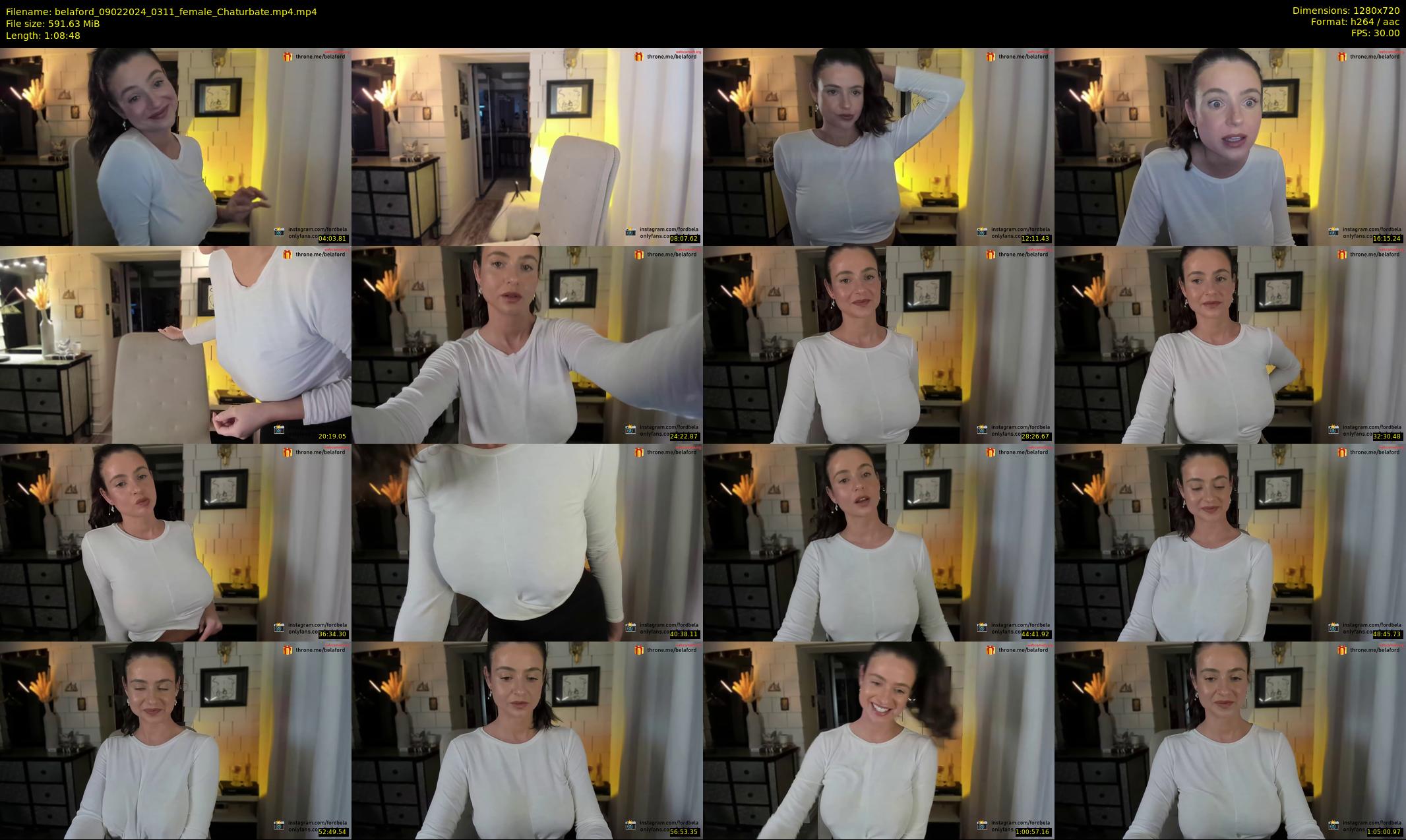 belaford — 69 minute Chaturbate female cam show recording, 720p, Feb 9, 2024