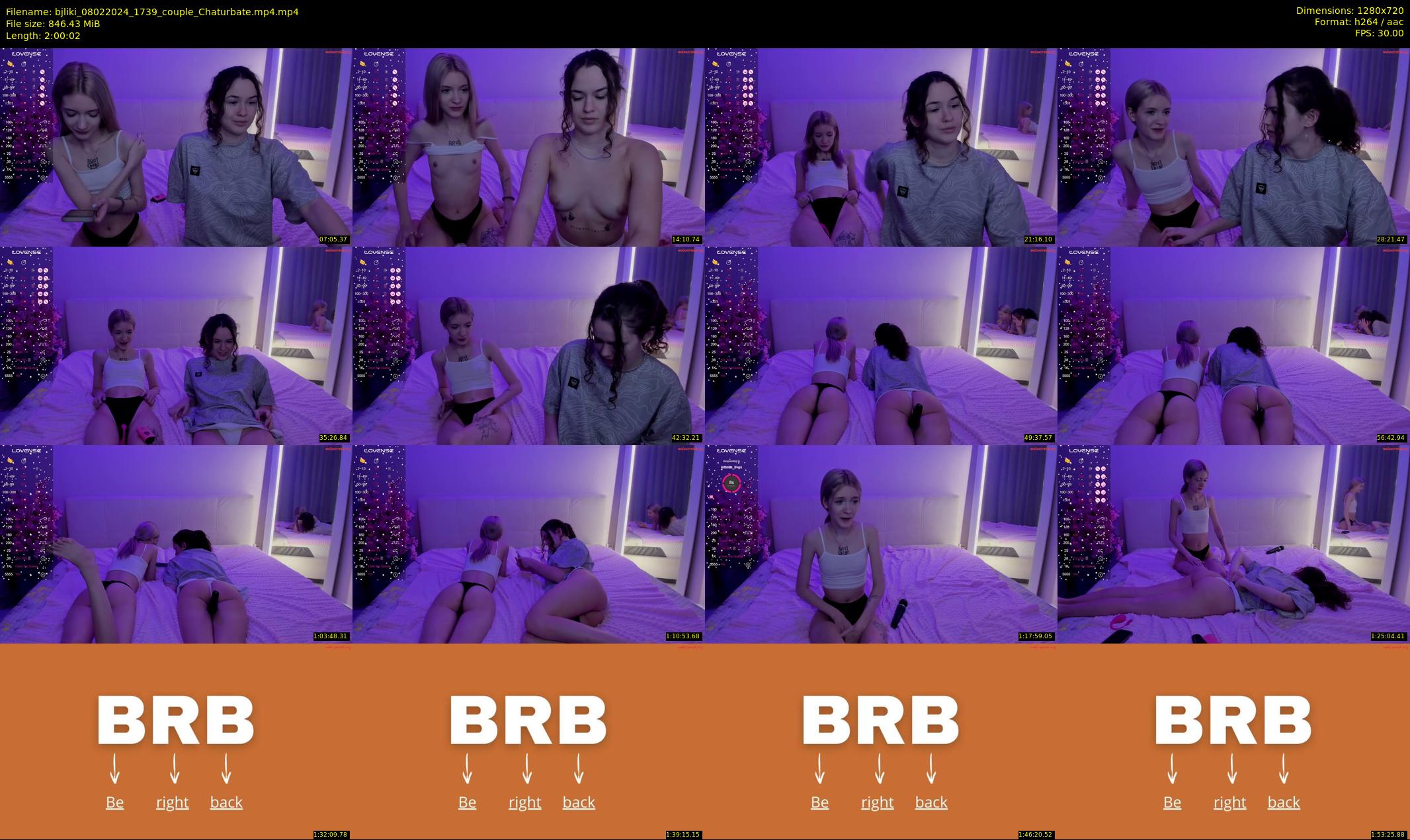 bjliki — 121 minute Chaturbate couple cam show recording, 720p, Feb 8, 2024