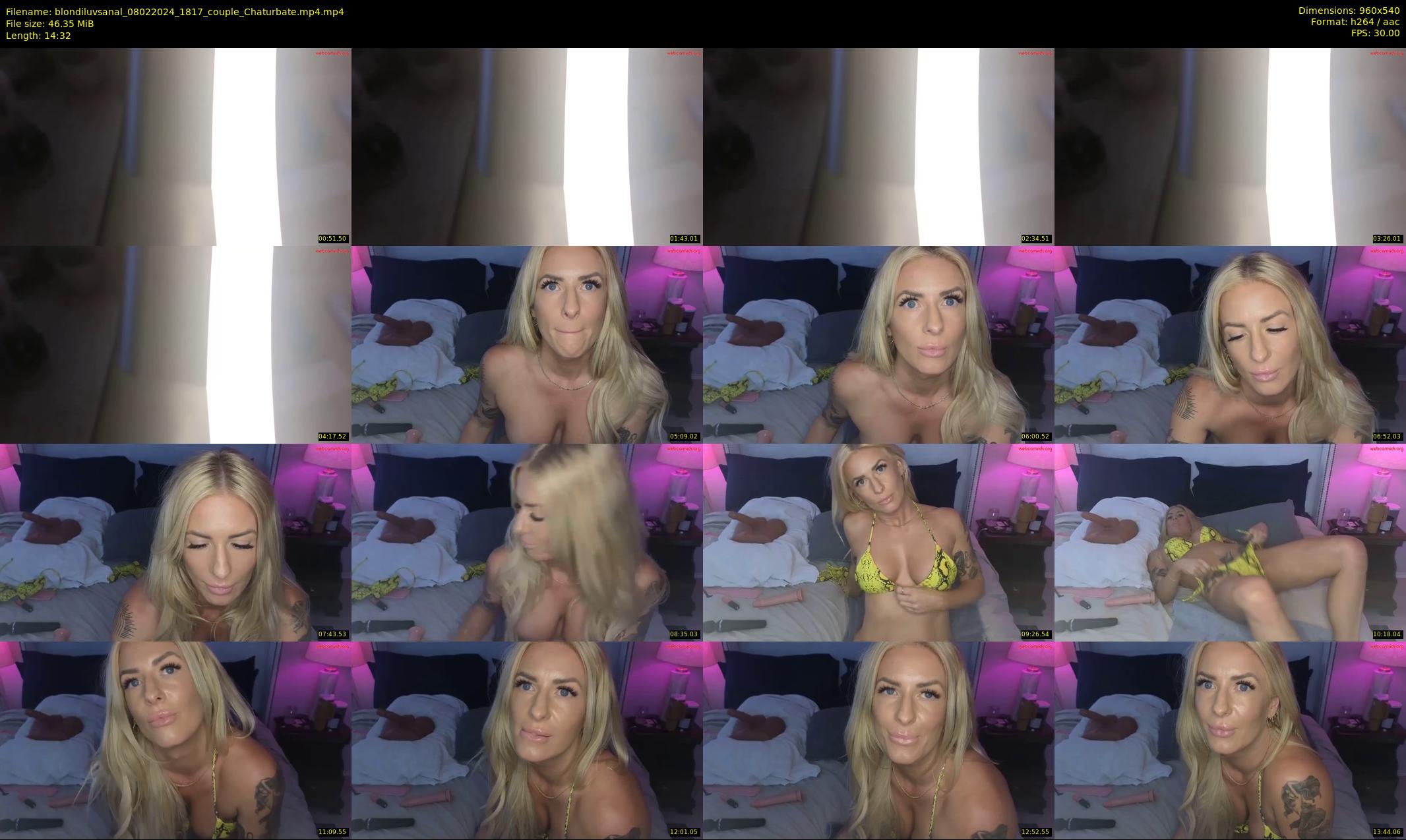 blondiluvsanal — 15 minute Chaturbate couple cam show recording, 480p, Feb 8, 2024