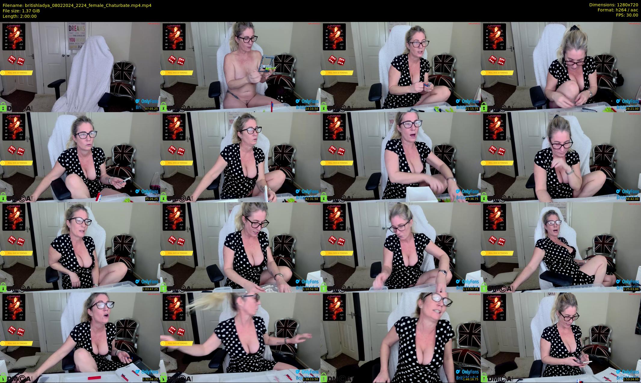 britishladya — 120 minute Chaturbate female cam show recording, 720p, Feb 8, 2024