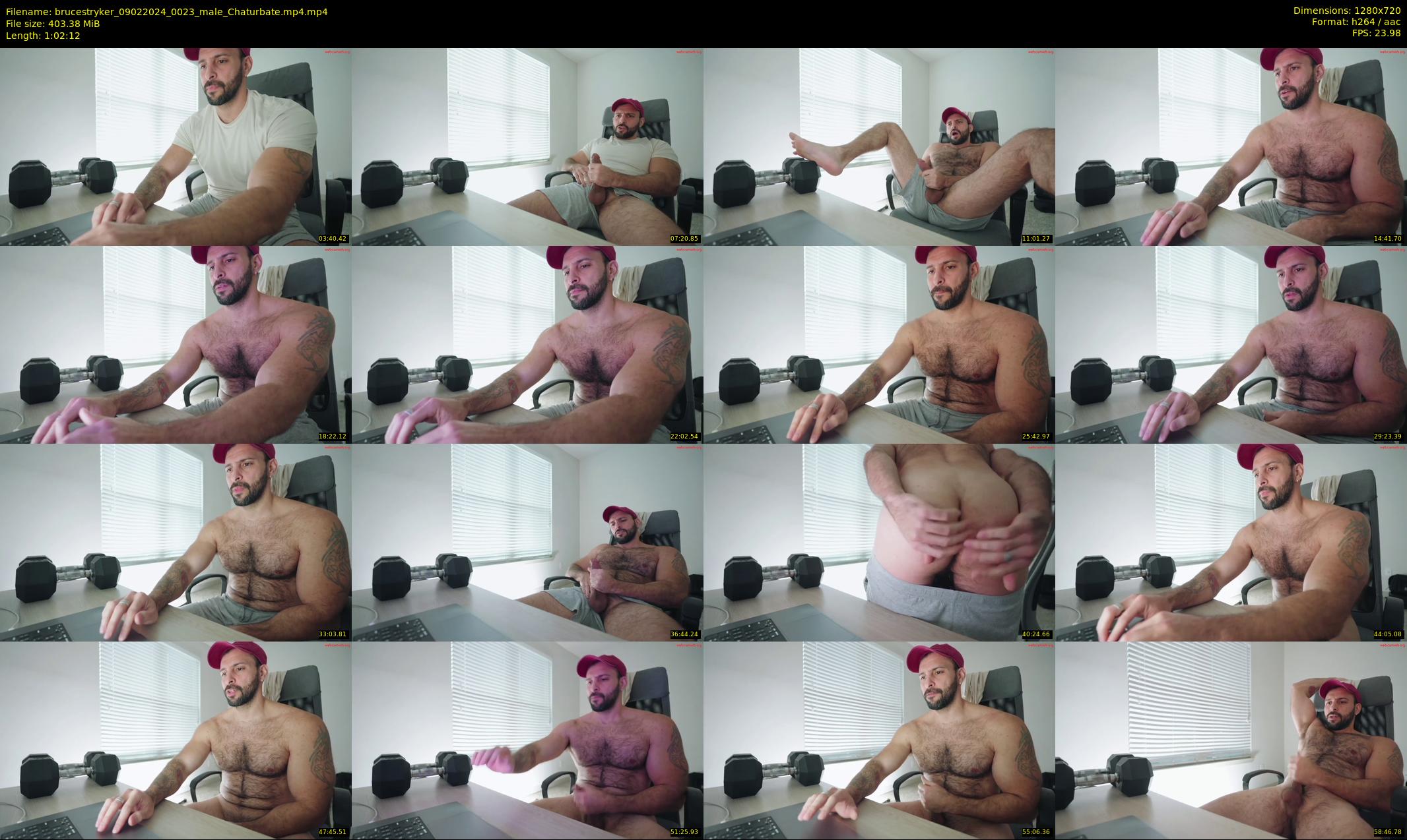 brucestryker — 63 minute Chaturbate male cam show recording, 720p, Feb 9, 2024