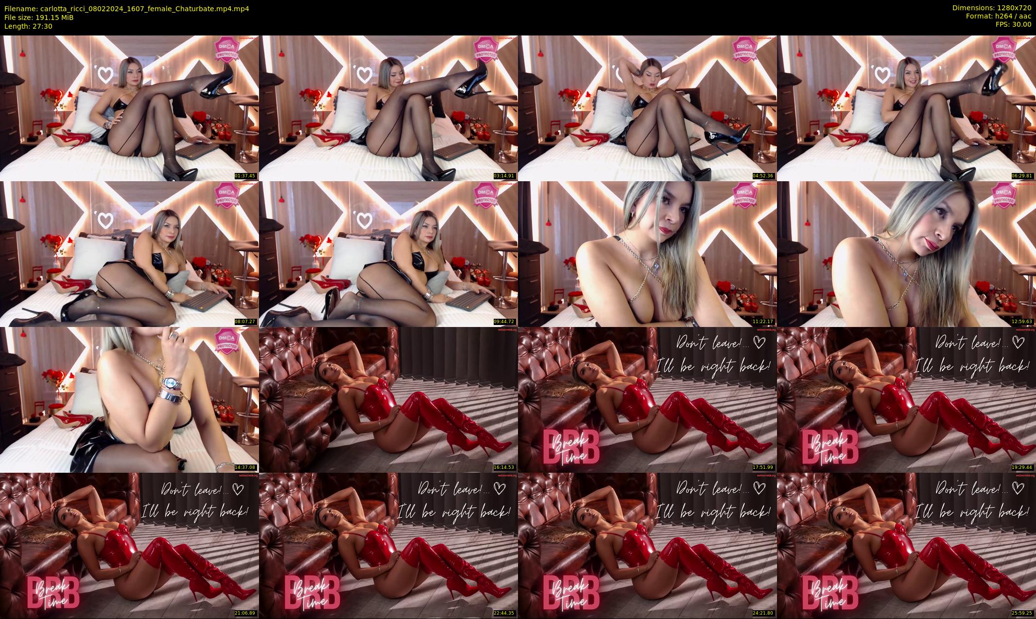 carlotta_ricci — 28 minute Chaturbate female cam show recording, 720p, Feb 8, 2024