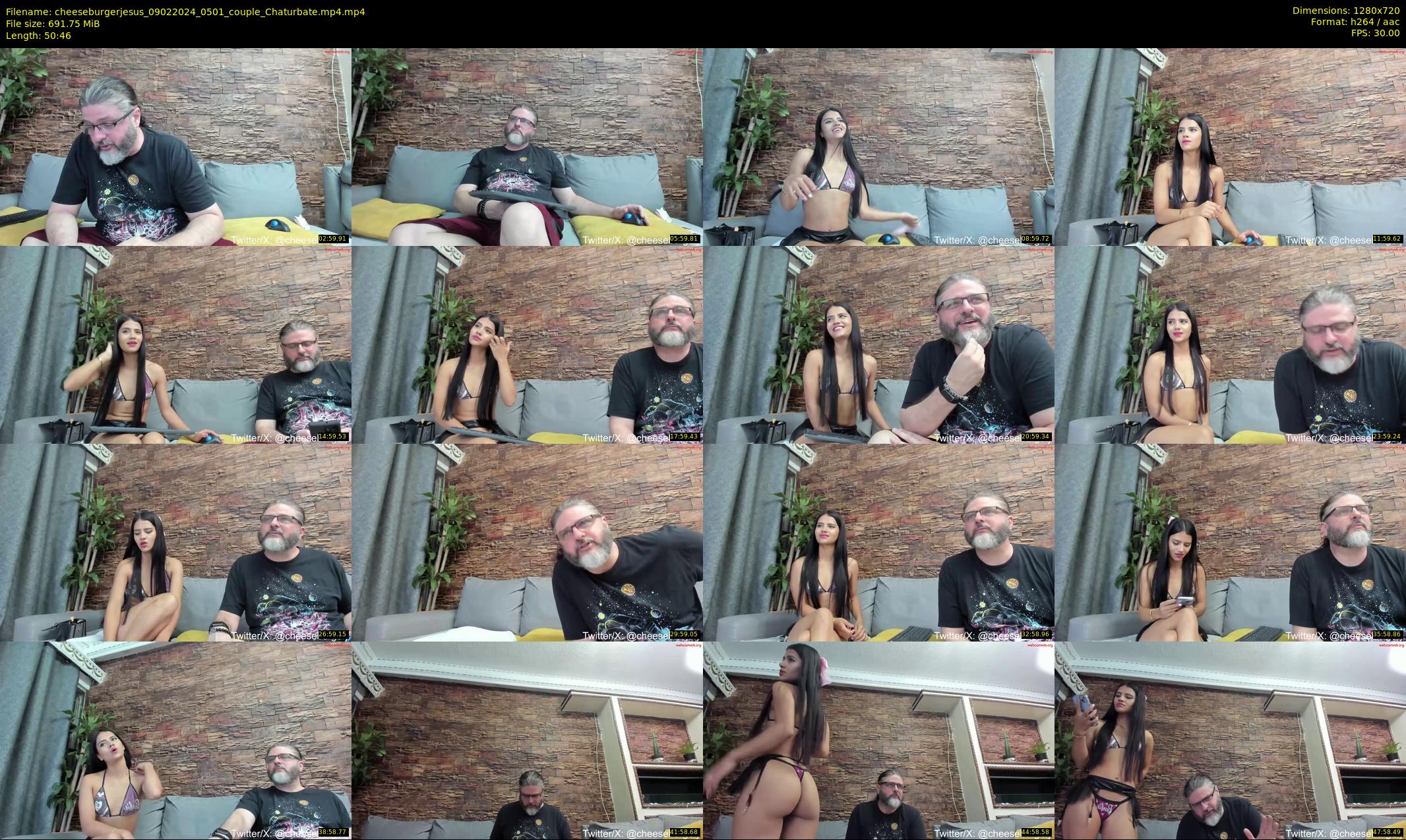 cheeseburgerjesus — 51 minute Chaturbate couple cam show recording, 720p, Feb 9, 2024