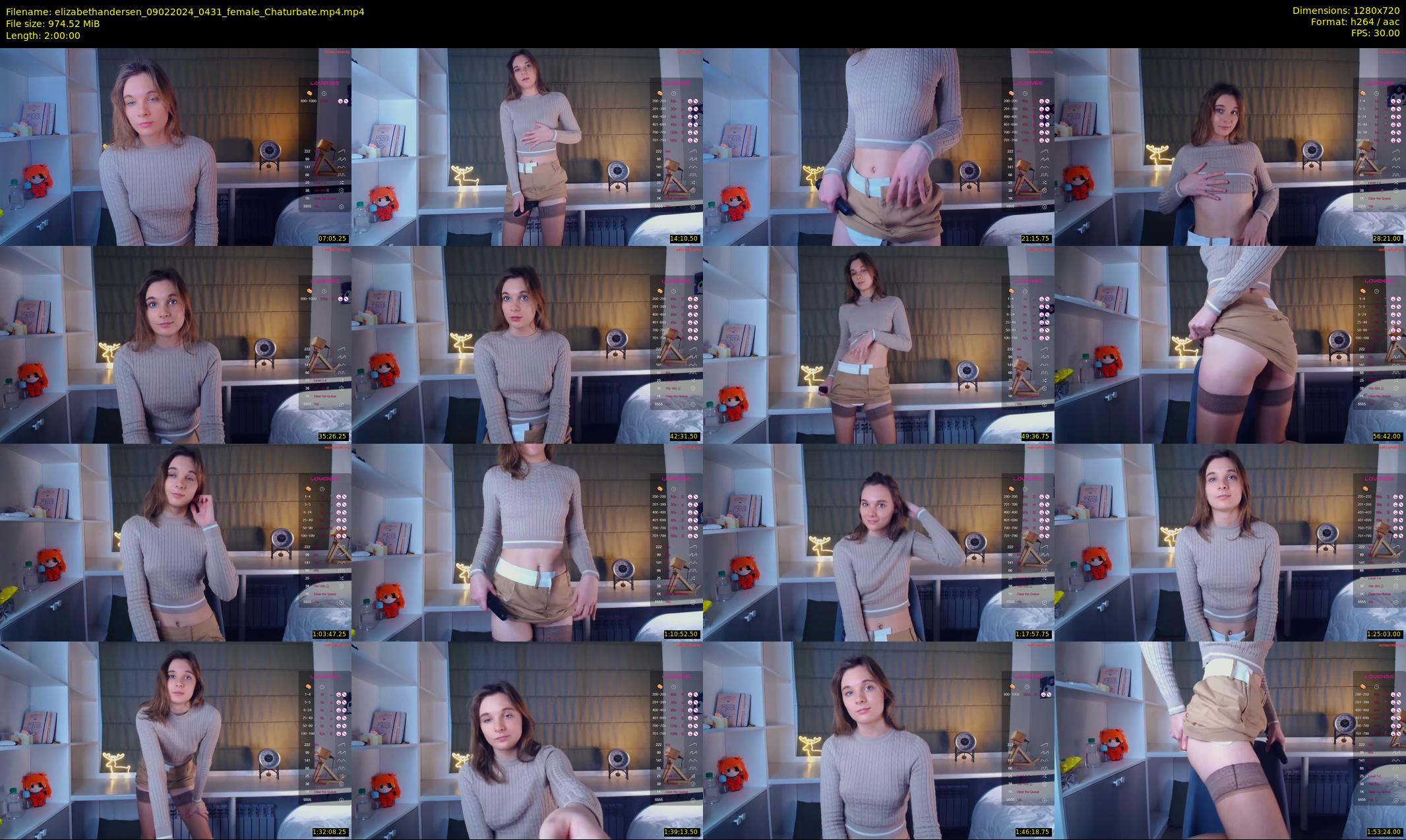 elizabethandersen — 120 minute Chaturbate female cam show recording, 720p, Feb 9, 2024