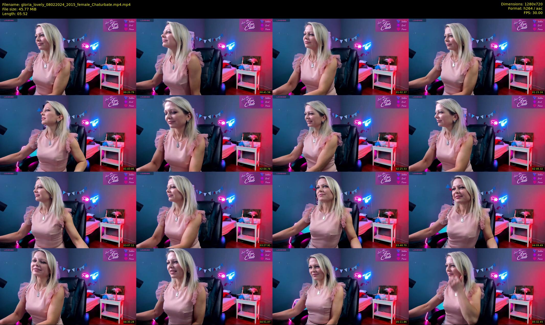 gloria_lovely — 6 minute Chaturbate female cam show recording, 720p, Feb 8, 2024