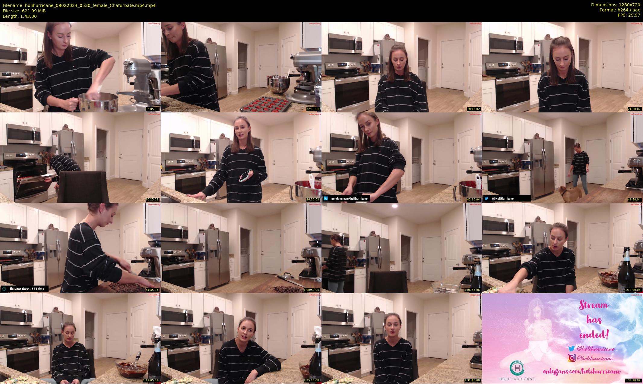 holihurricane — 103 minute Chaturbate female cam show recording, 720p, Feb 9, 2024