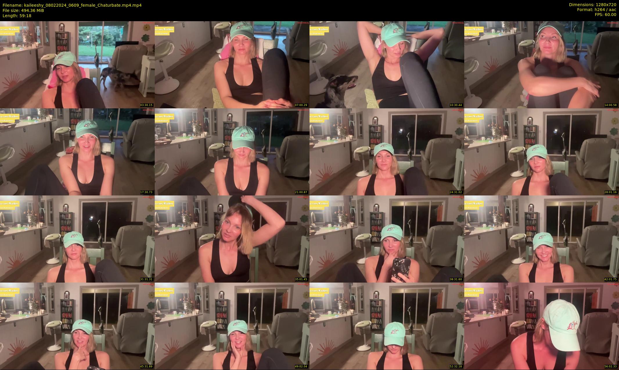 kaileeshy — 60 minute Chaturbate female cam show recording, 720p, Feb 8, 2024